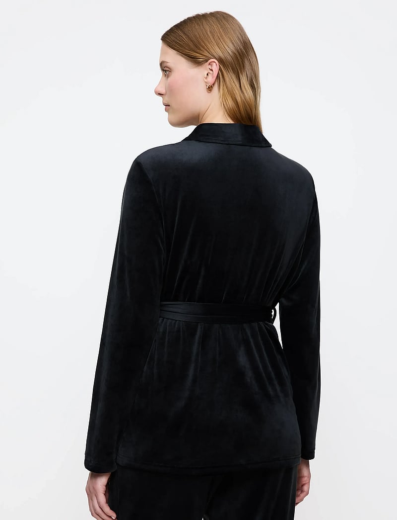 Triumph - Sensual Velour Robe Top 01 - bademäntel - black - 2