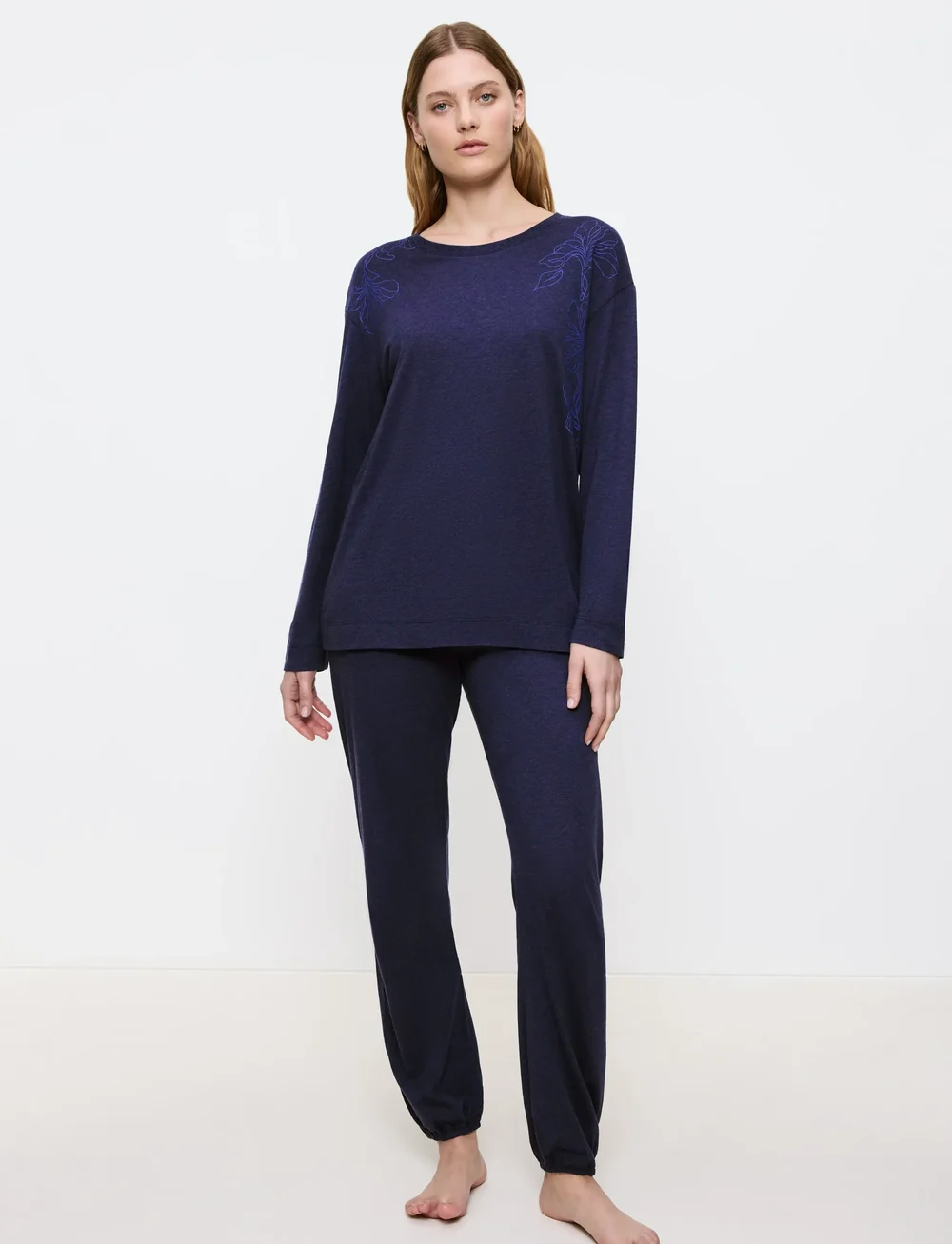 Triumph - Endless Comfort PK 01 LSL - pyjamas - blue - dark combination - 0