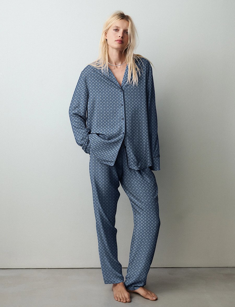 Triumph - Boyfriend Fit PW 03 - pyjamas - sea blue light combination - 0