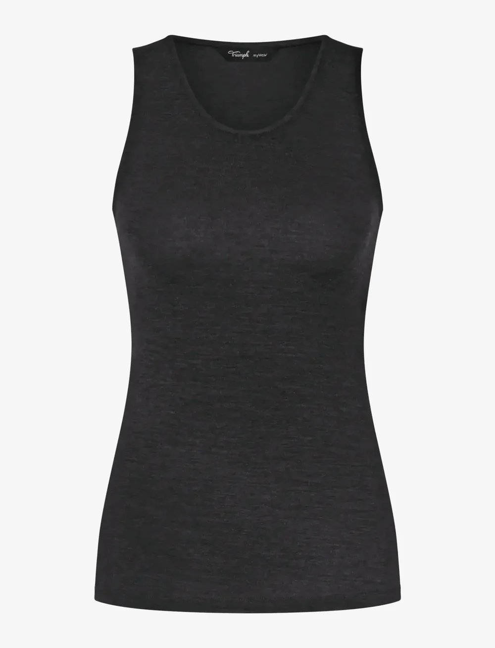 Triumph - Beauty Layers NSL Top Wool - alussärgid - black - 1