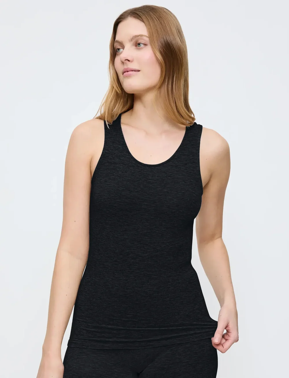 Triumph - Beauty Layers NSL Top Wool - alussärgid - black - 0