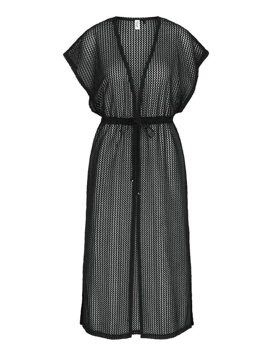 Triumph - Beach MyWear Crochet Kimono - strandkläder - black - 1