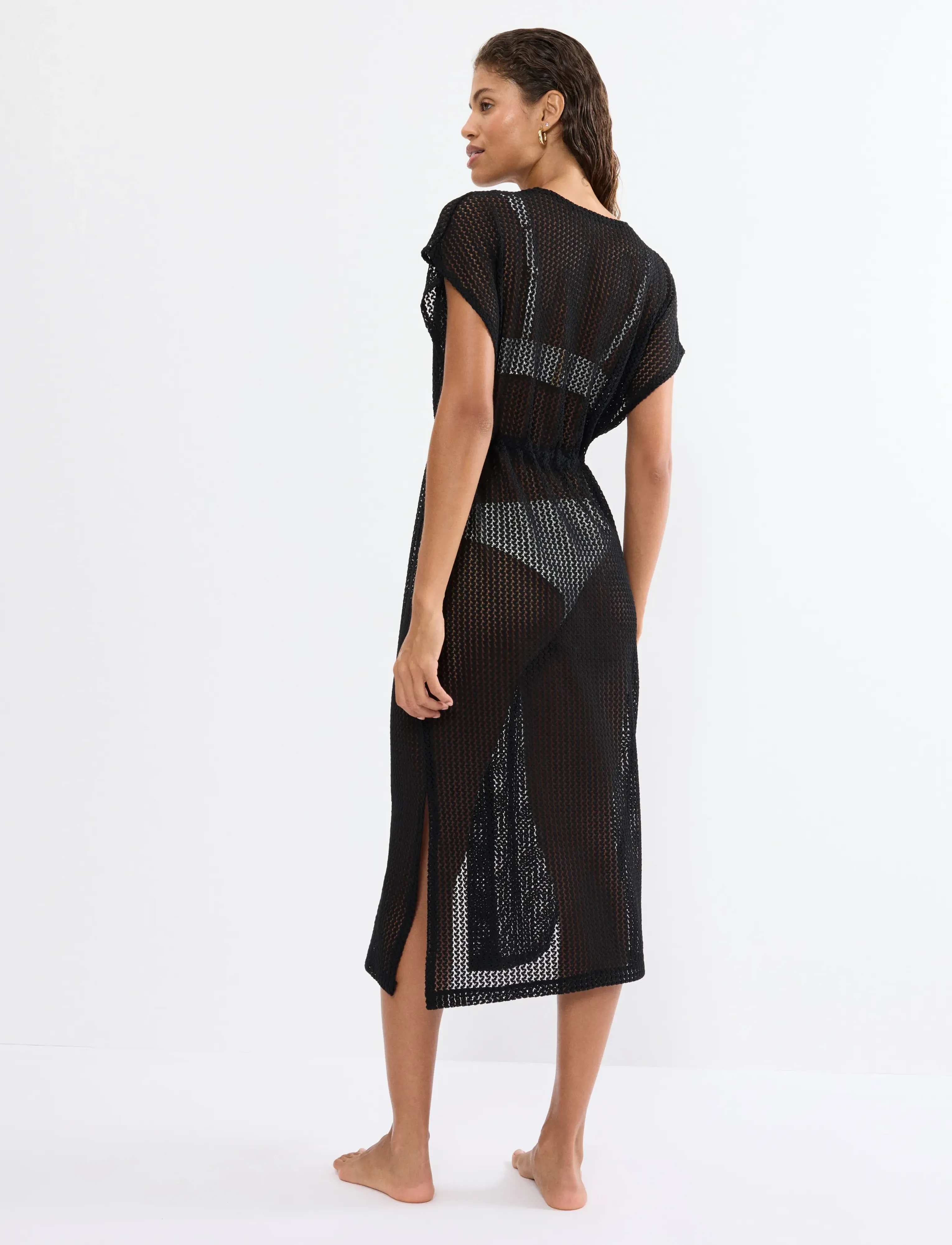 Triumph - Beach MyWear Crochet Kimono - beachwear - black - 2