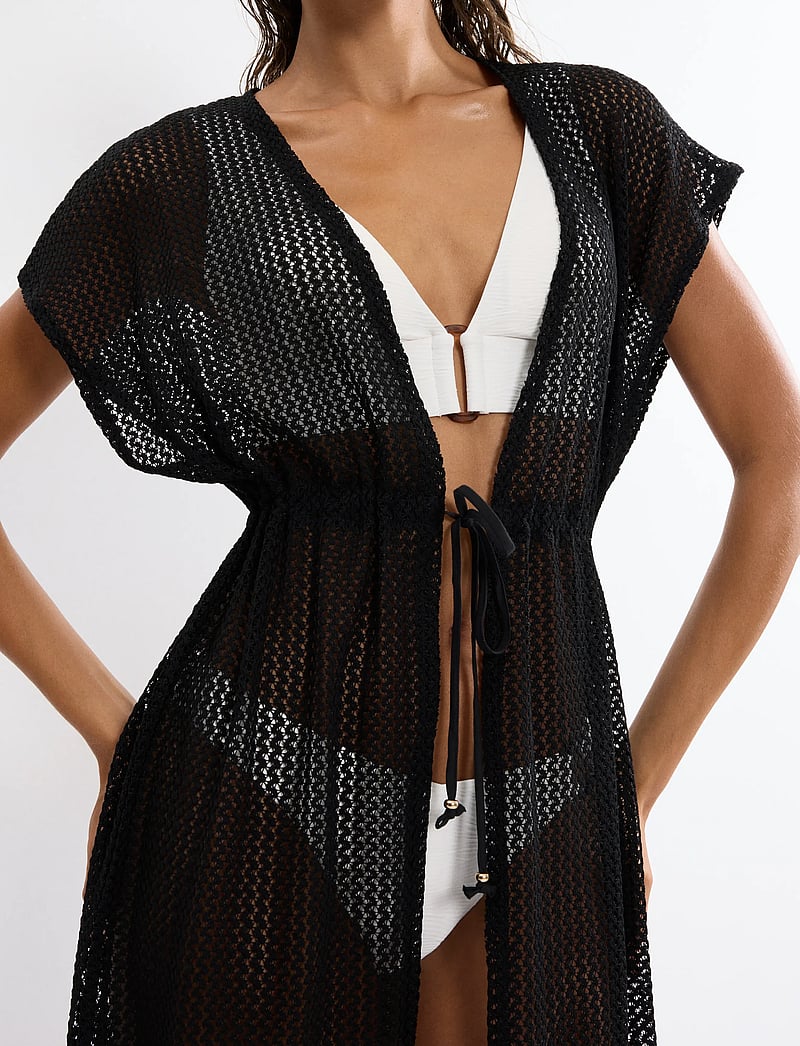 Triumph - Beach MyWear Crochet Kimono - strandtøj - black - 3