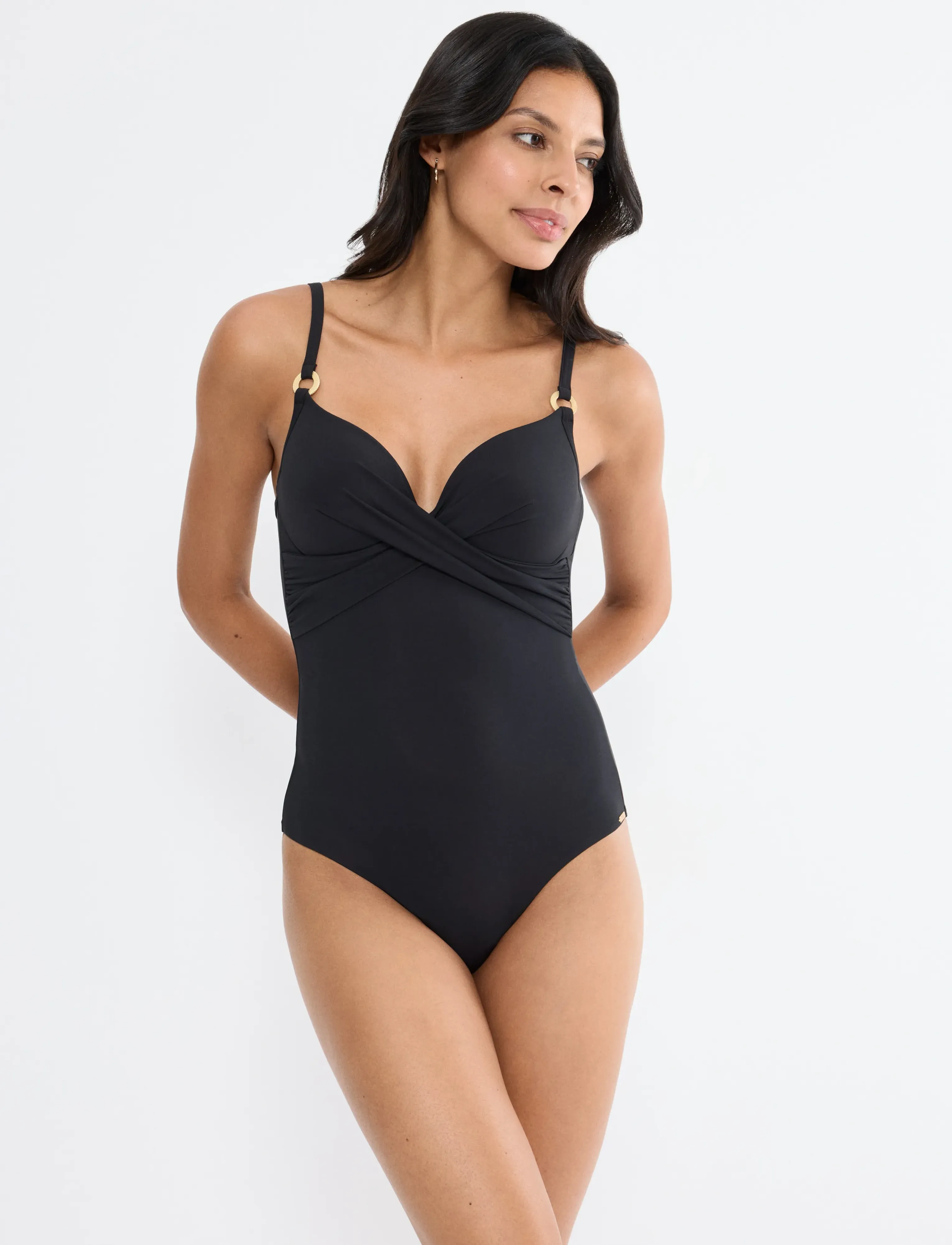 Triumph Summer Twist Owp 01, E x 40, Black, Badetøj > Badedragter, Dame