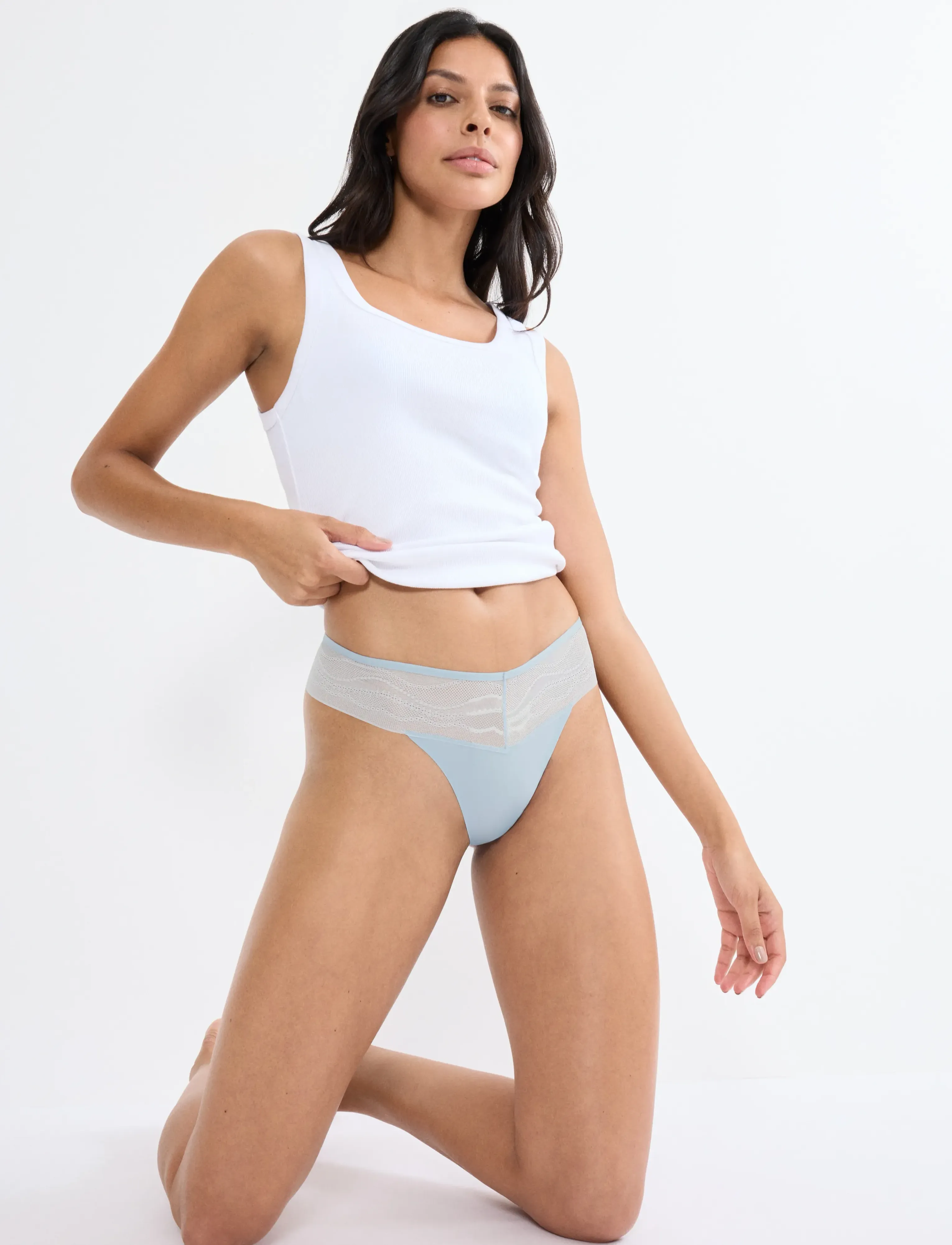 Triumph - Breathe & Lift Smart String - Õmblusteta aluspüksid - light blue - 4