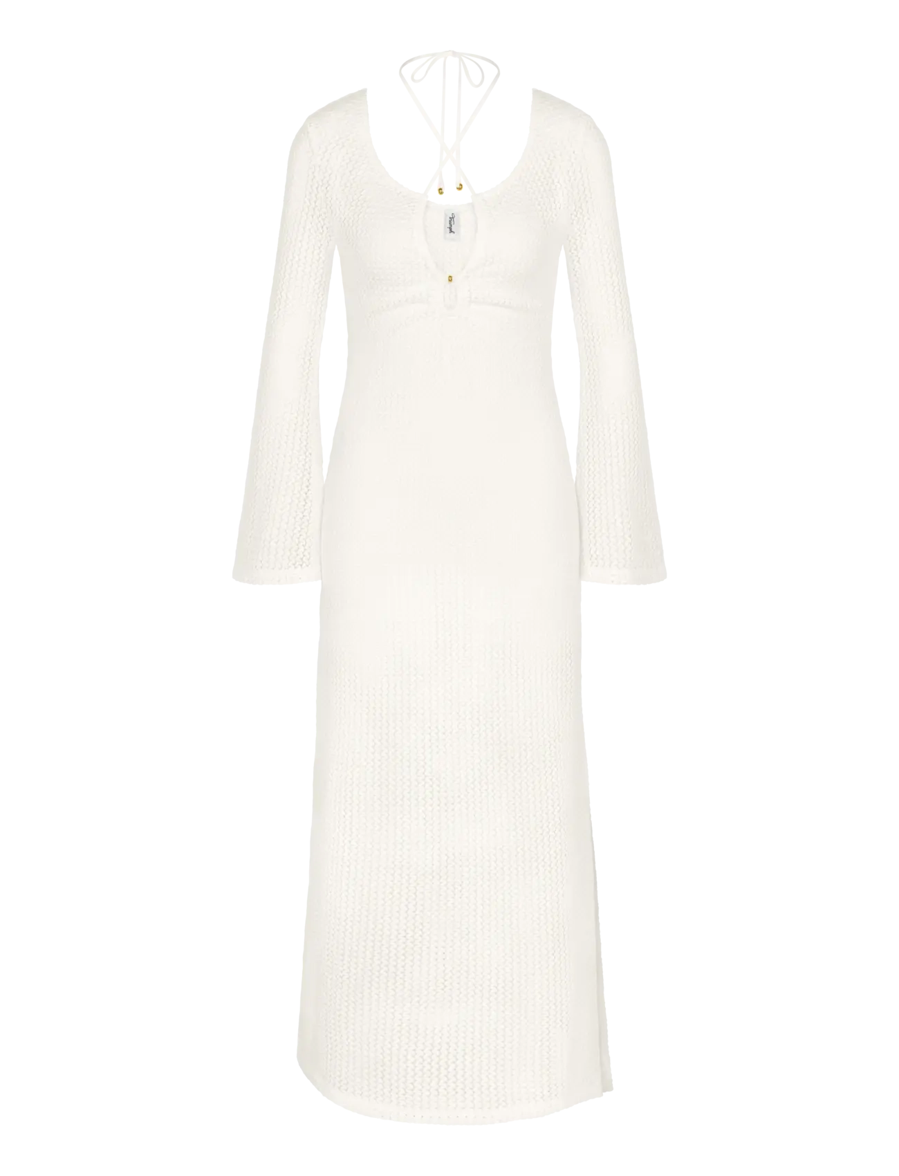 Triumph - Beach MyWear Crochet Long Dress LSL - beachwear - silk white - 1