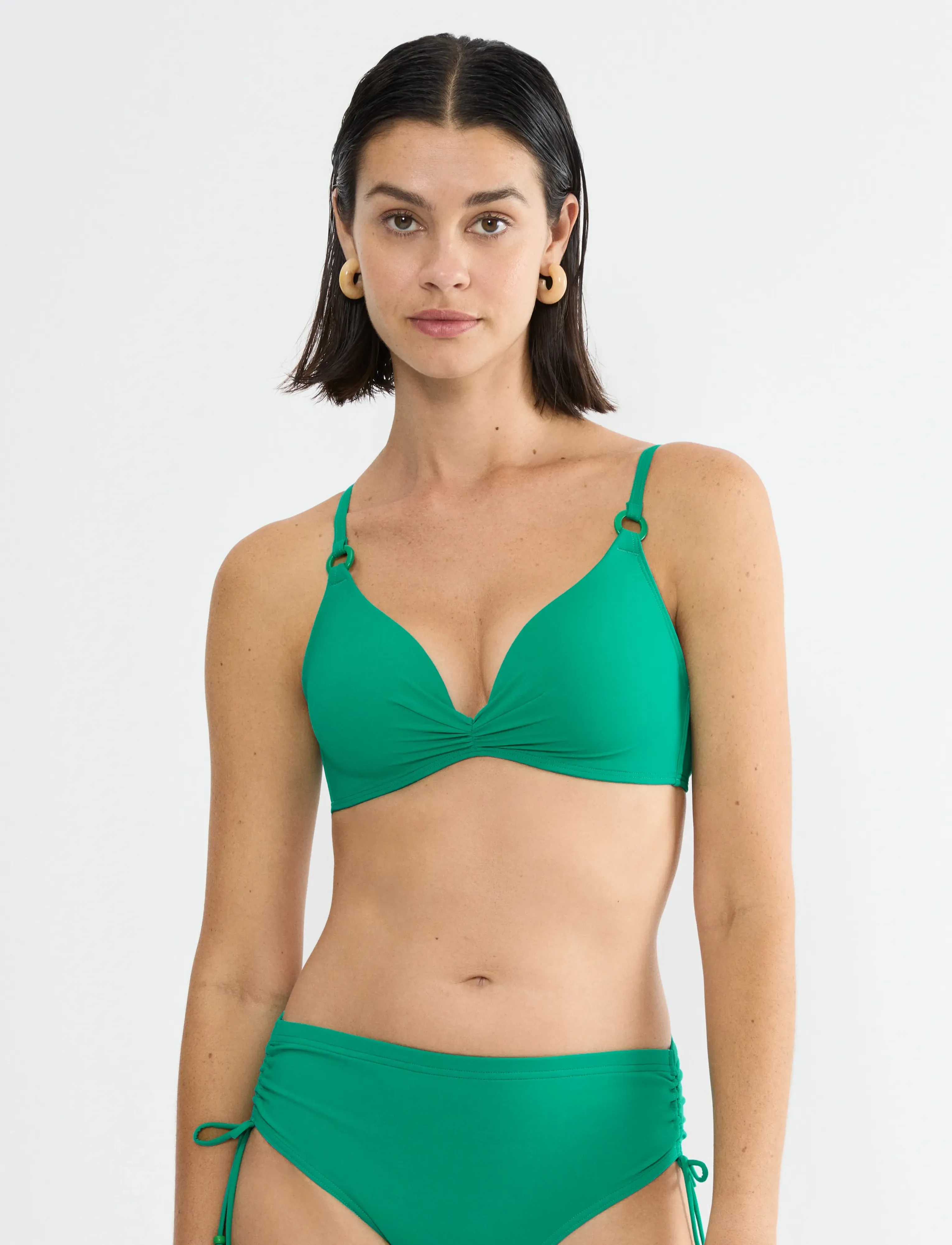 Triumph Mix & Match Summer P Sd, E x 40, Bikini Oberteile, Grün - Triangle Bikinitops, Frauen