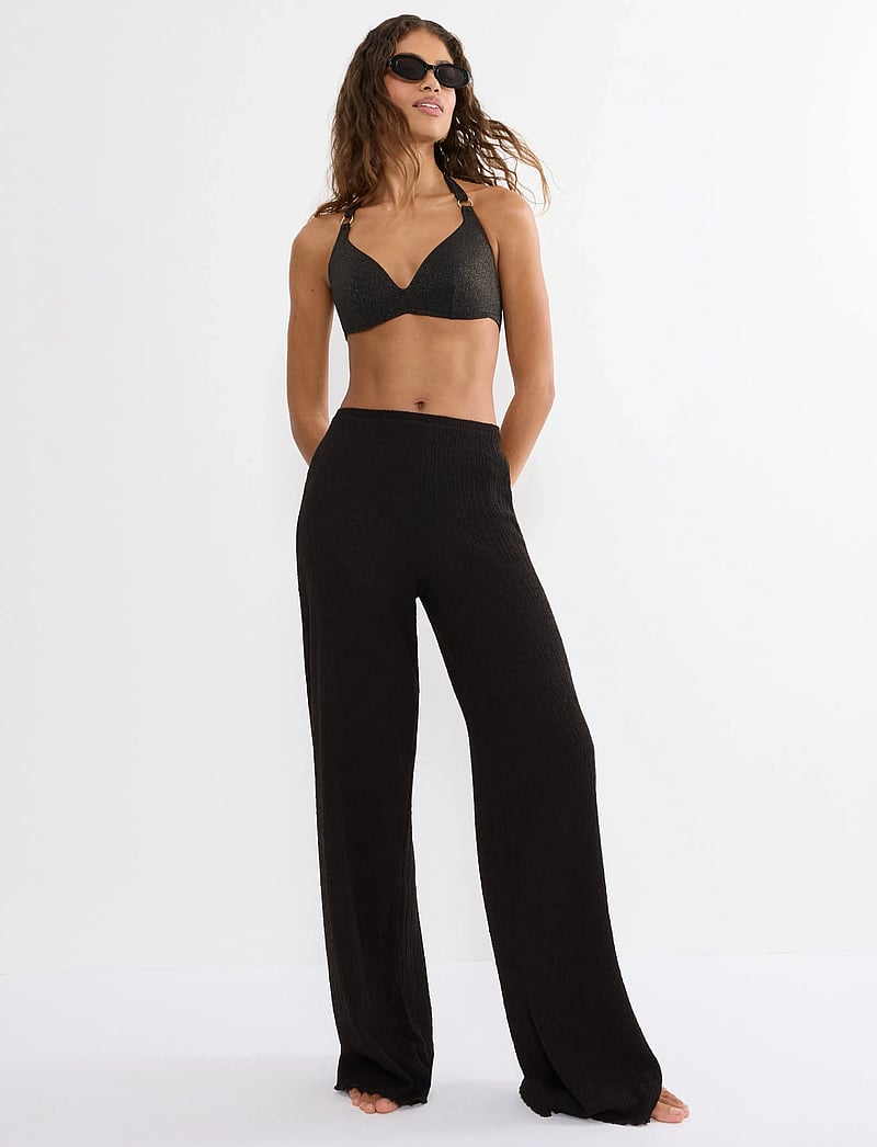 Triumph - Summer Sunset PU Plunge - kolmnurksed bikiinide ülaosad - black - 4