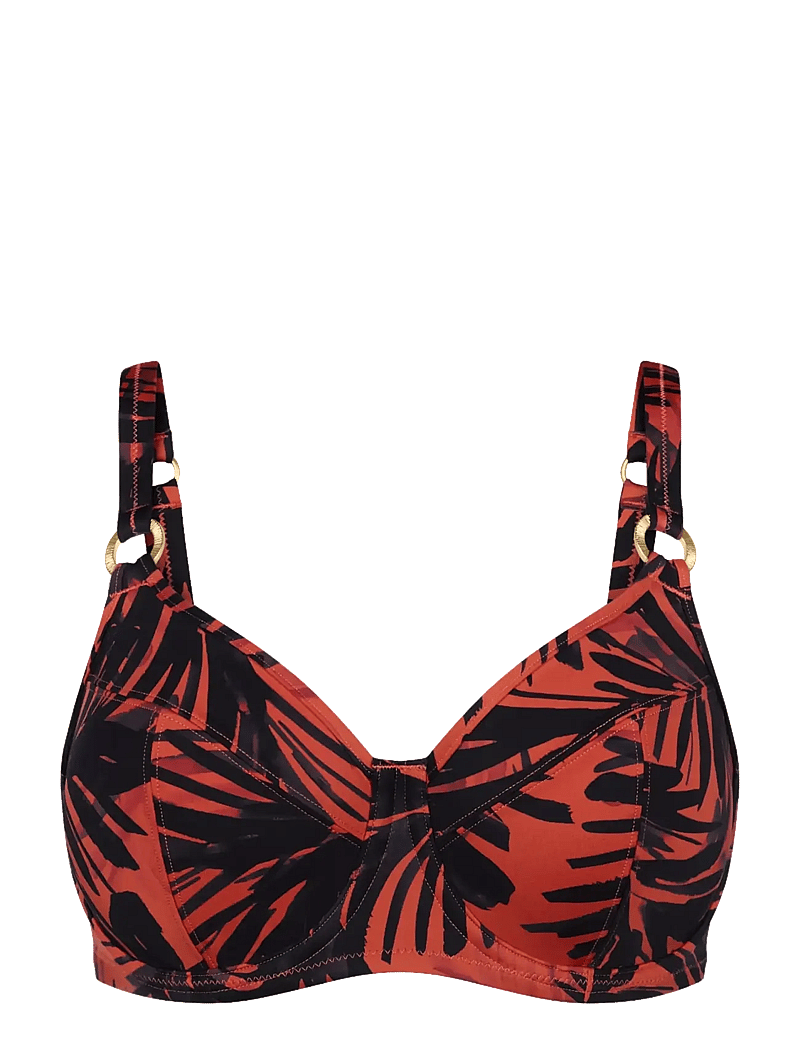 Triumph - Summer Palm W 01 - bikinitoppe med bøjle - brown - dark combination - 1