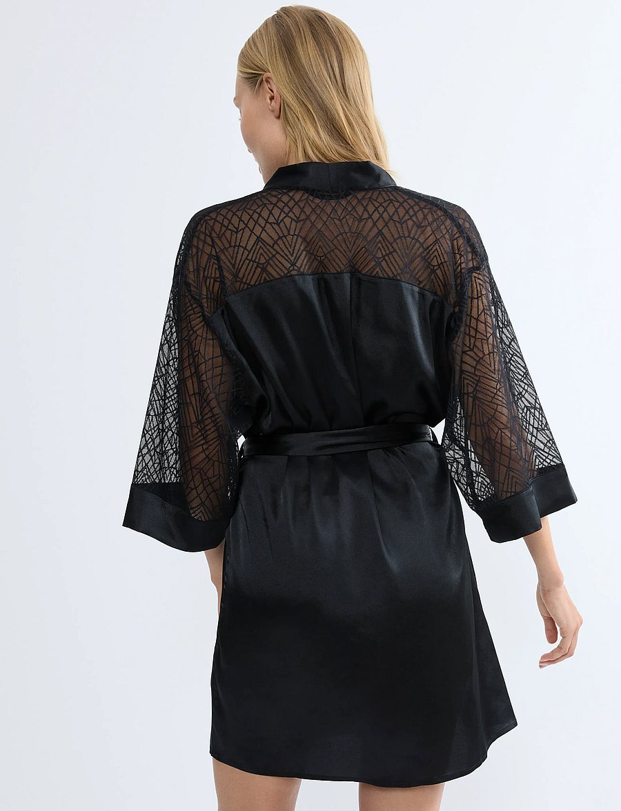 Triumph - A Weekend to Remember Robe - bademäntel - black - 2