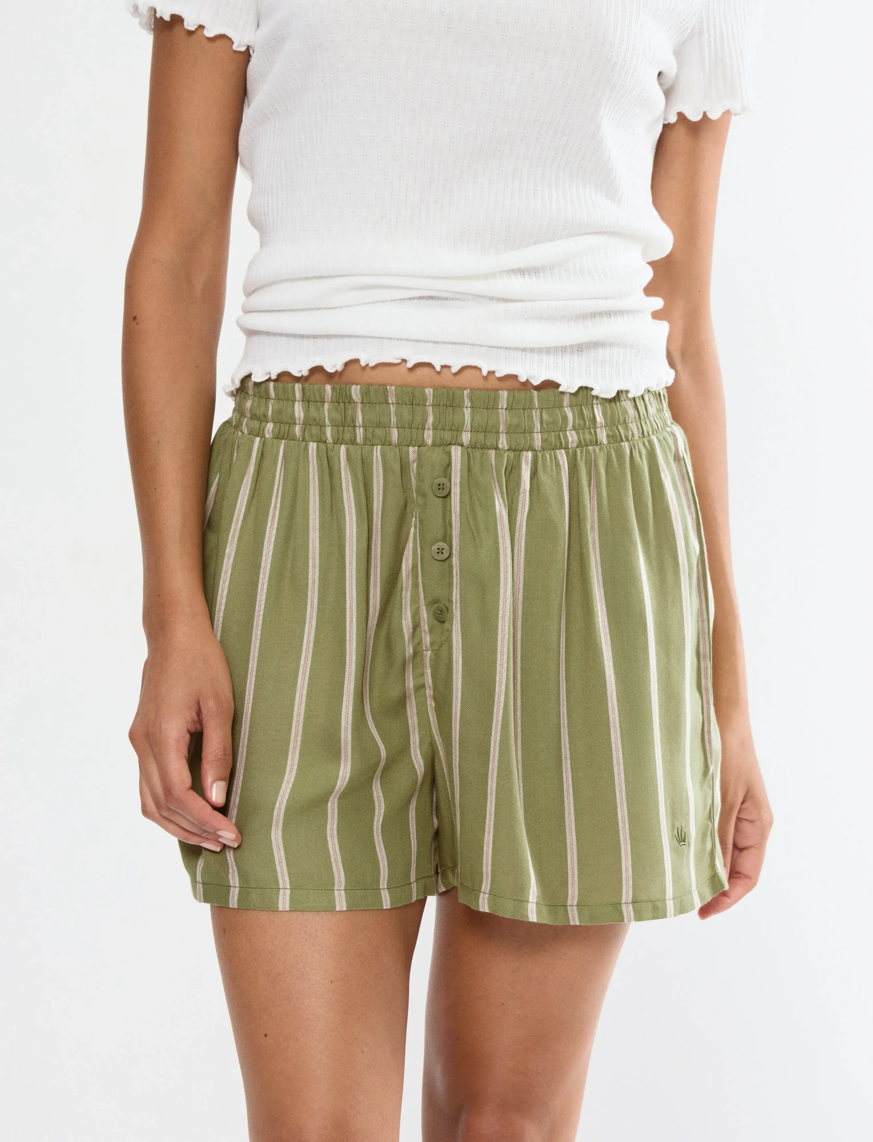 Triumph Mix & Match Shorts Viscose - Bielizna - GREEN COMBINATION / khaki/green
