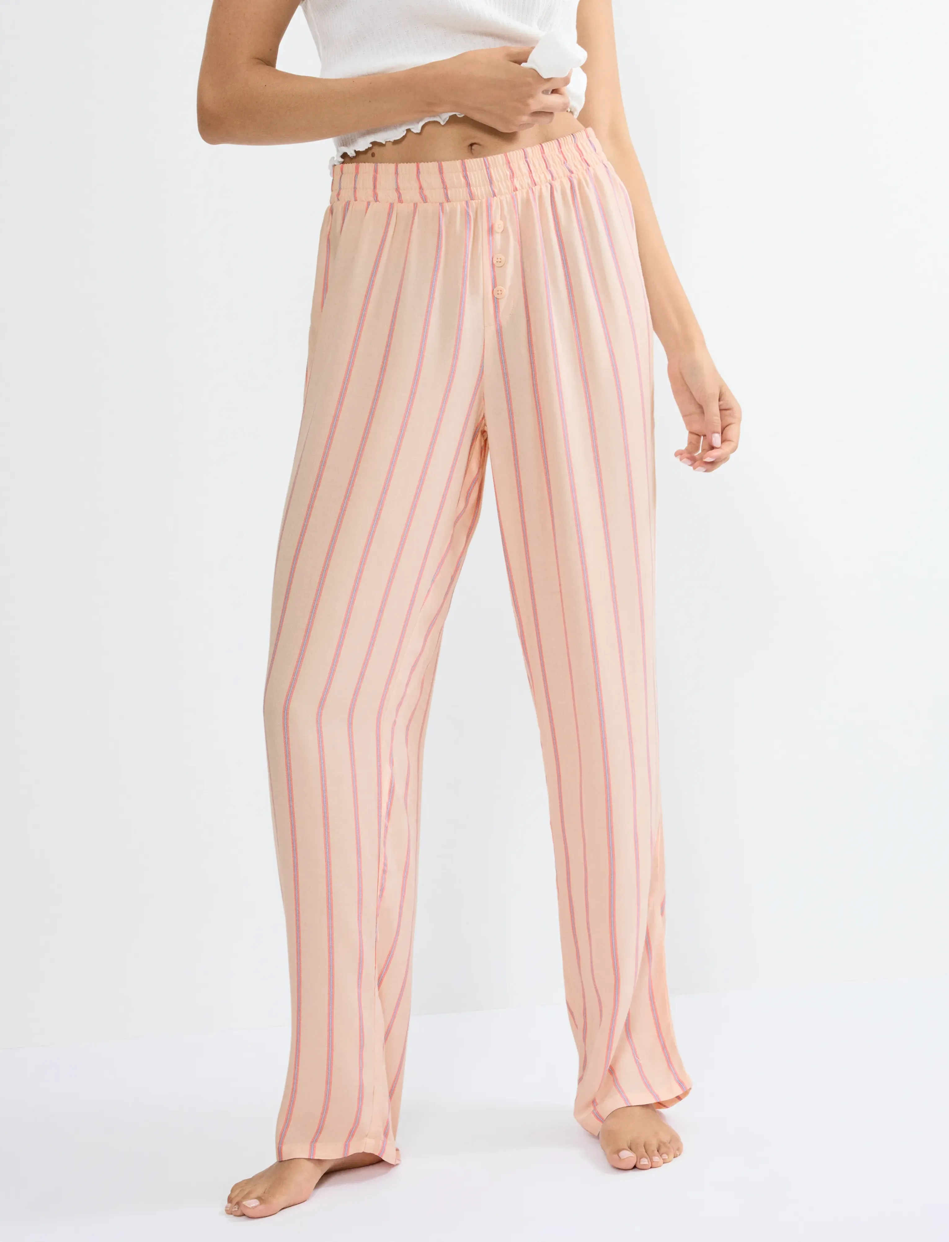 Triumph Mix & Match Trousers Viscose 01, 42, Pink, Nat- Og Loungewear > Bukser, Dame