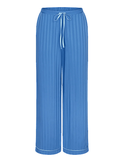 Triumph Amourette Jacquard Trousers - Pyjama Pants - CIEL / blue