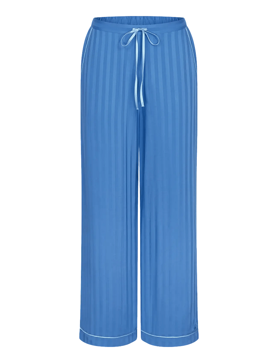 Triumph - Amourette Jacquard Trousers - náttbuxur - ciel - 1