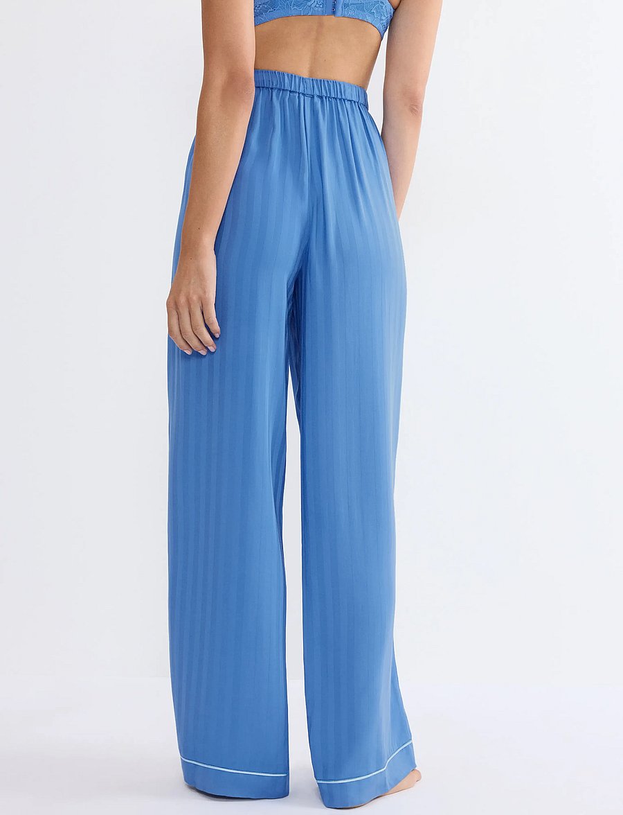 Triumph - Amourette Jacquard Trousers - náttbuxur - ciel - 2