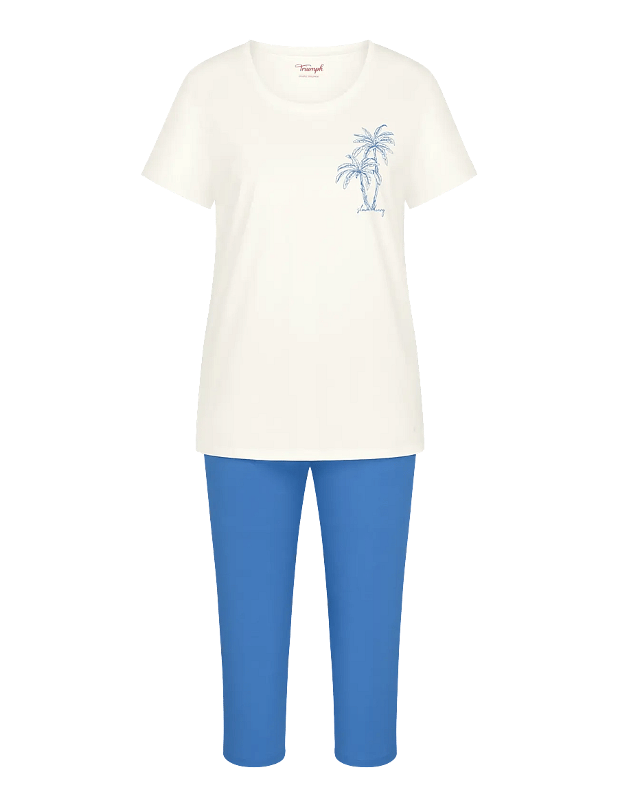 Triumph - Sets PK Capri X 03 - pyjamas - white/blue - 1
