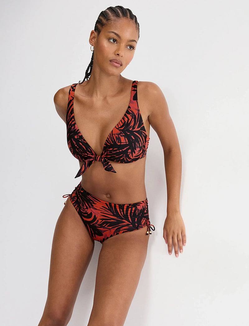 Triumph - Summer Palm Maxi - bikinis mit seitenbändern - brown - dark combination - 4
