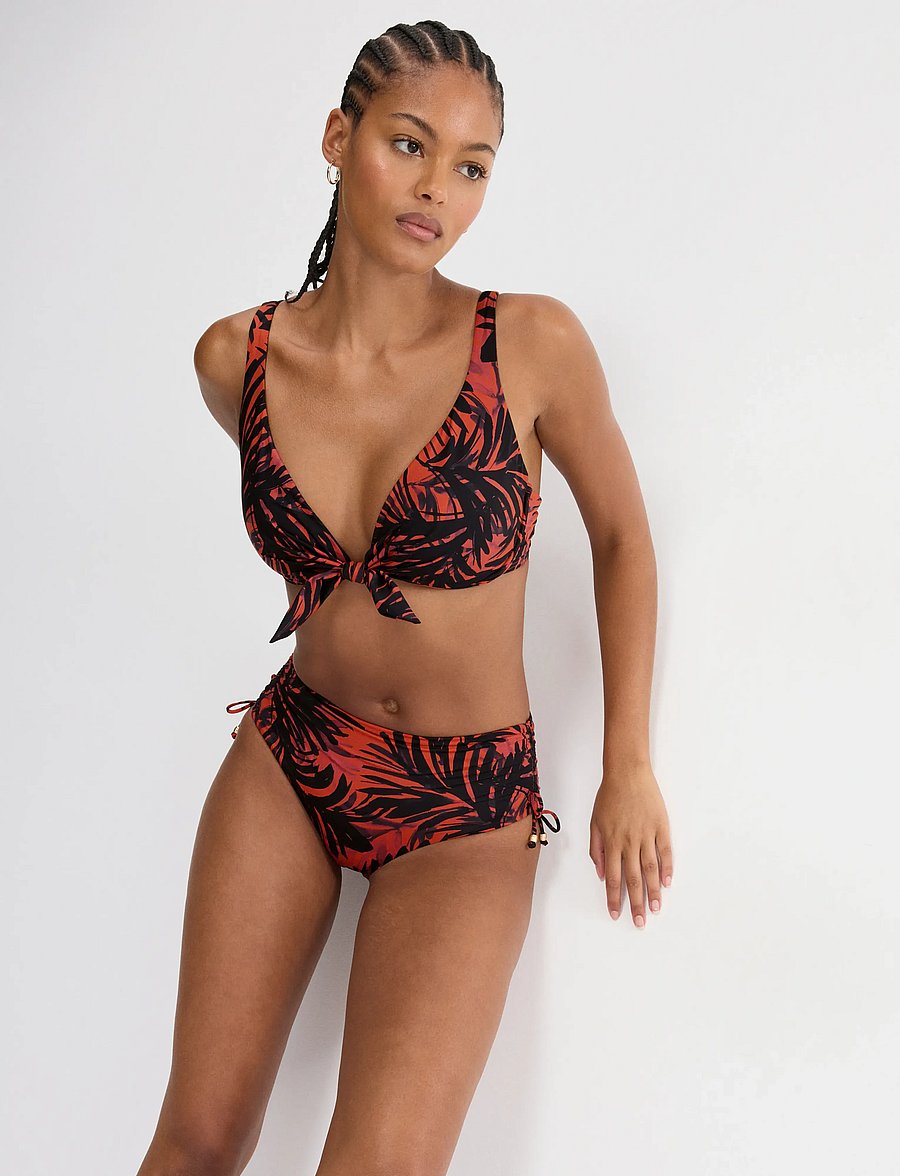 Triumph - Summer Palm Maxi - bikinis mit seitenbändern - brown - dark combination - 4