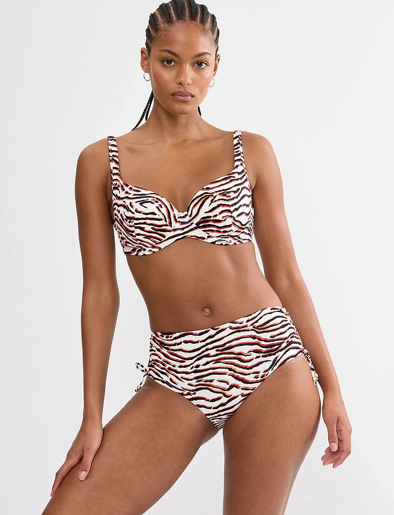 Triumph - Summer Wild Maxi - bikinis mit seitenbändern - white - dark combination - 0