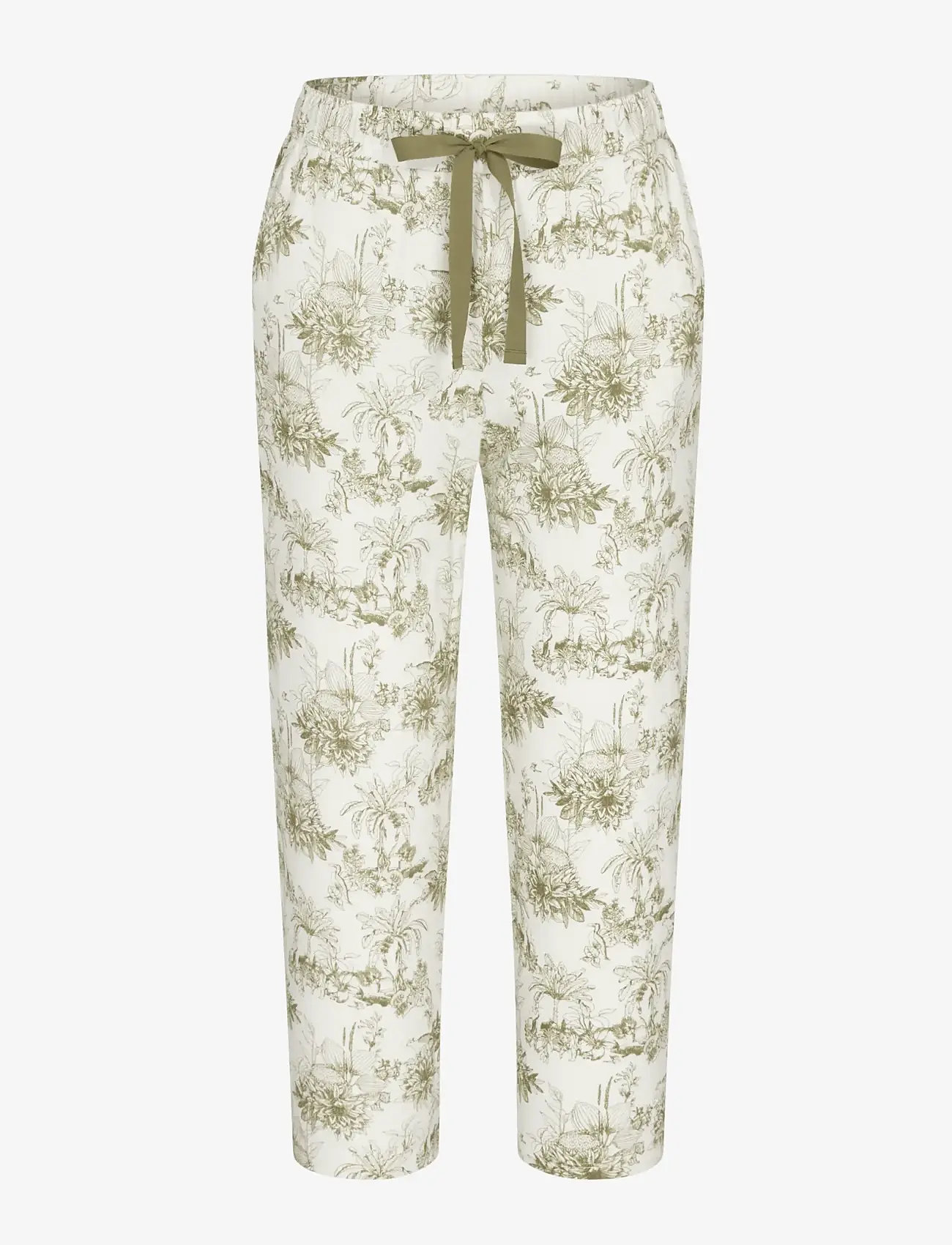 Triumph - Mix & Match 7/8 Trousers 02 - pyjama pants - green - light combination - 1