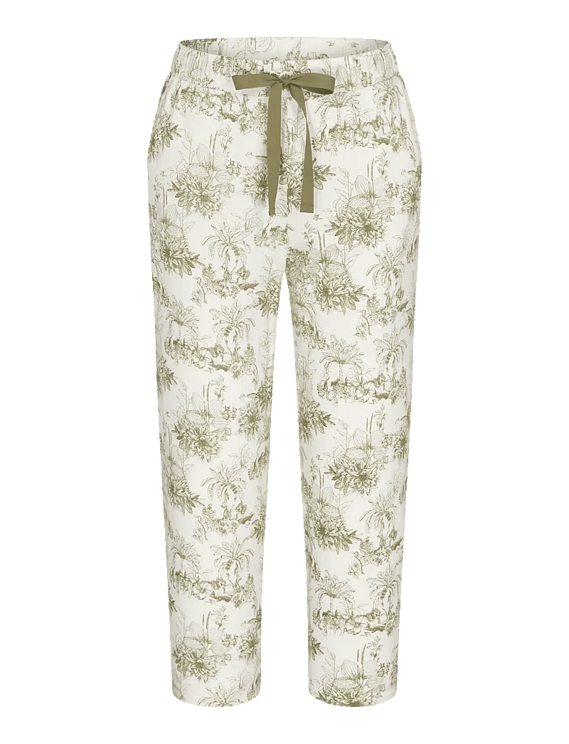 Triumph - Mix & Match 7/8 Trousers 02 - pyjama pants - green - light combination - 1