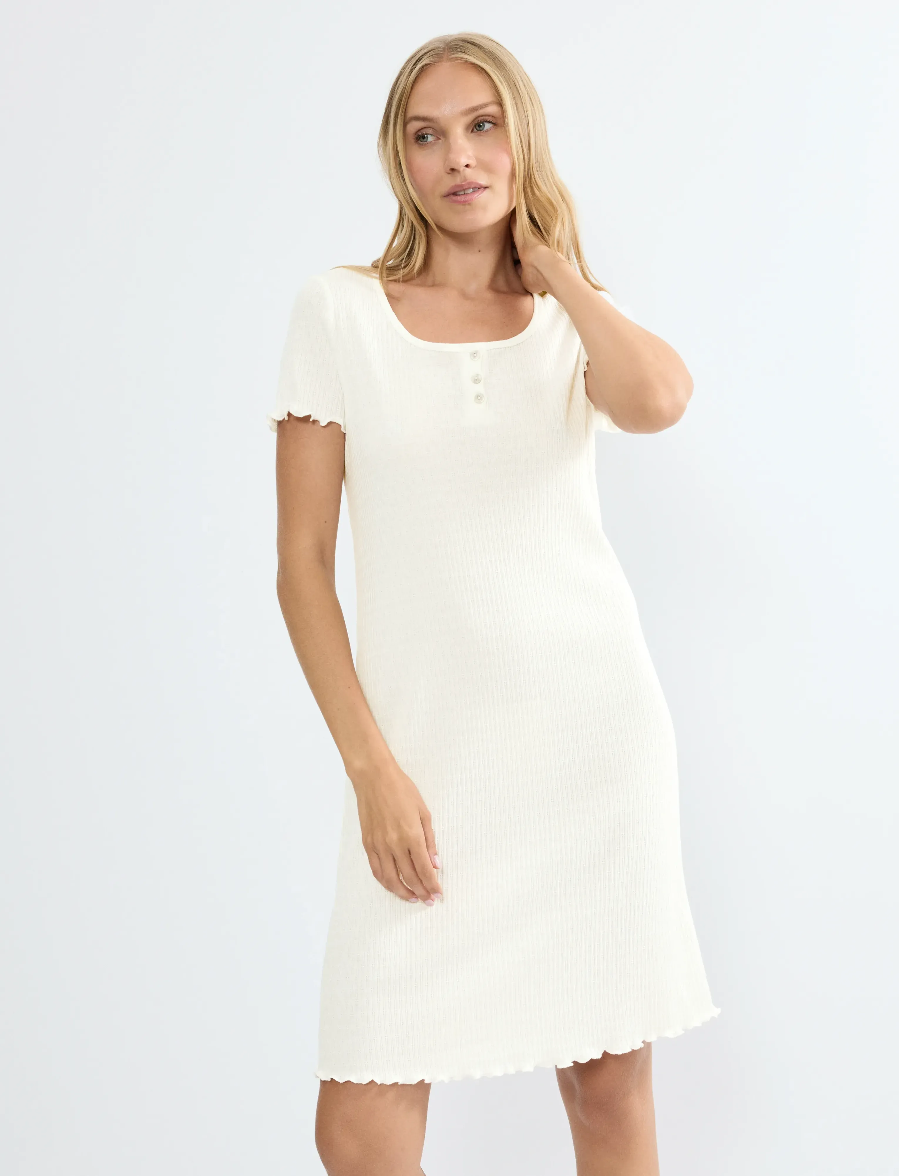 Triumph Mix & Match NDK Pointelle - Bielizna - SILK WHITE / white