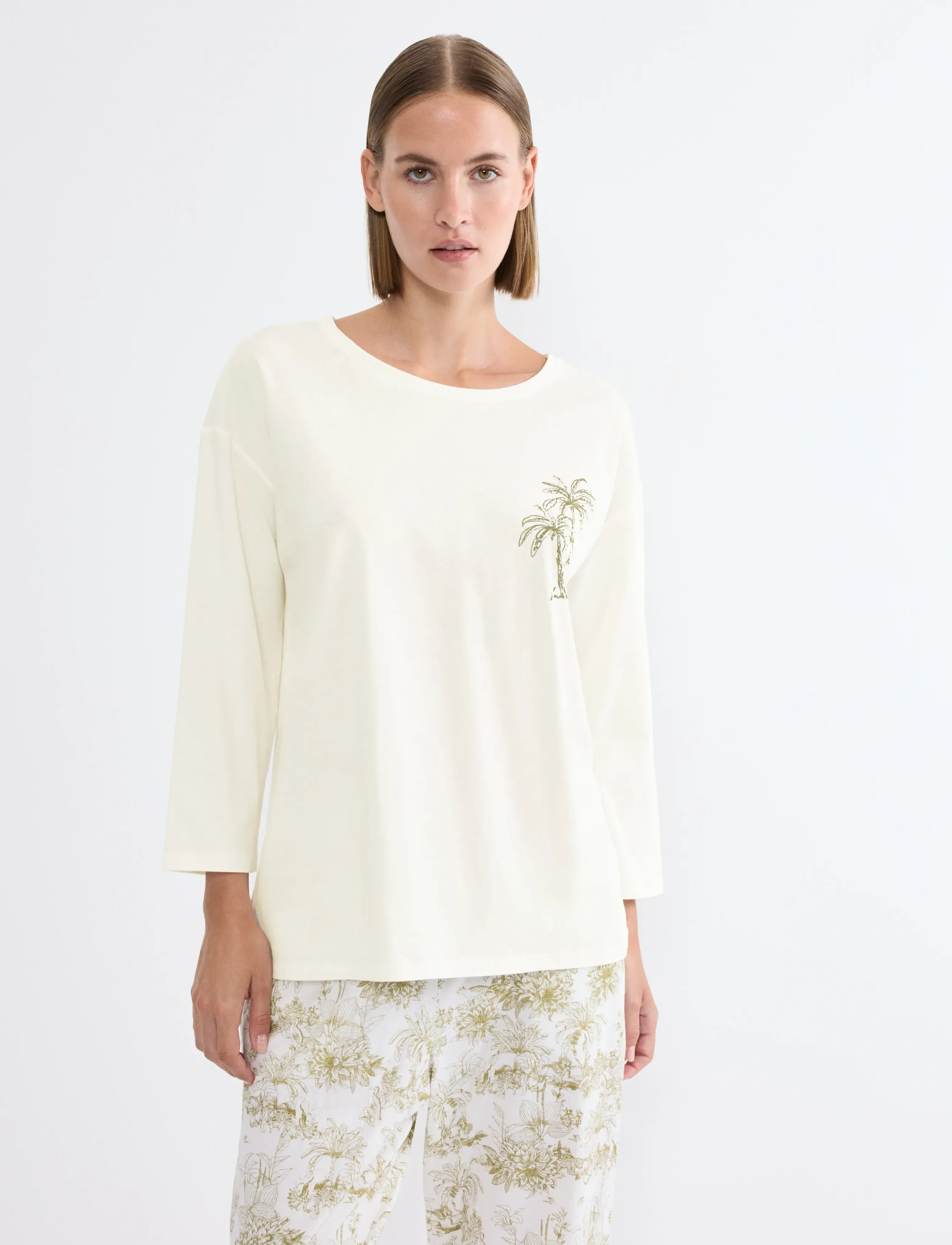 Triumph Mix & Match Top 7/8 X, 44, White, Nat- Og Loungewear > Toppe, Dame