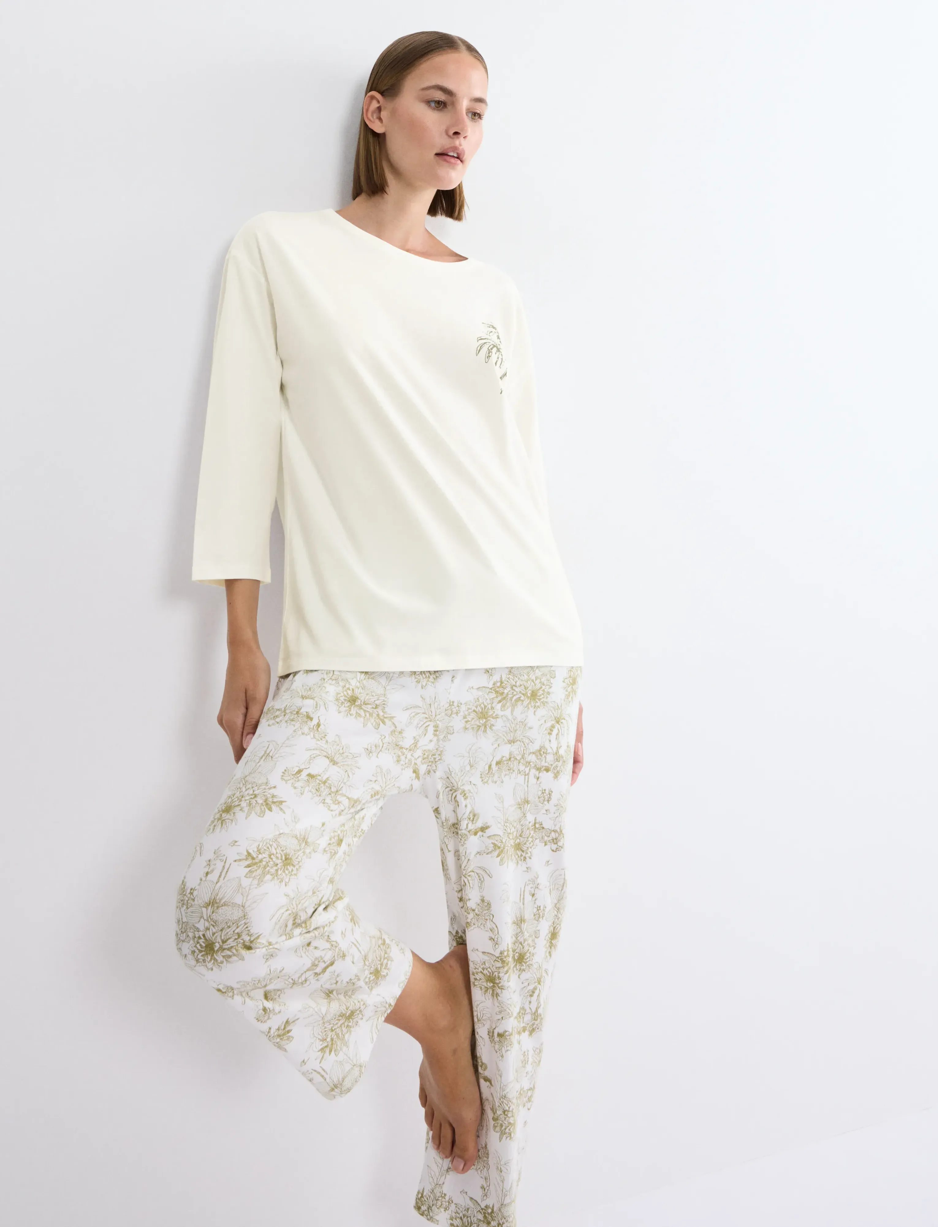 Triumph - Mix & Match Top 7/8 X - tops - silk white - 4