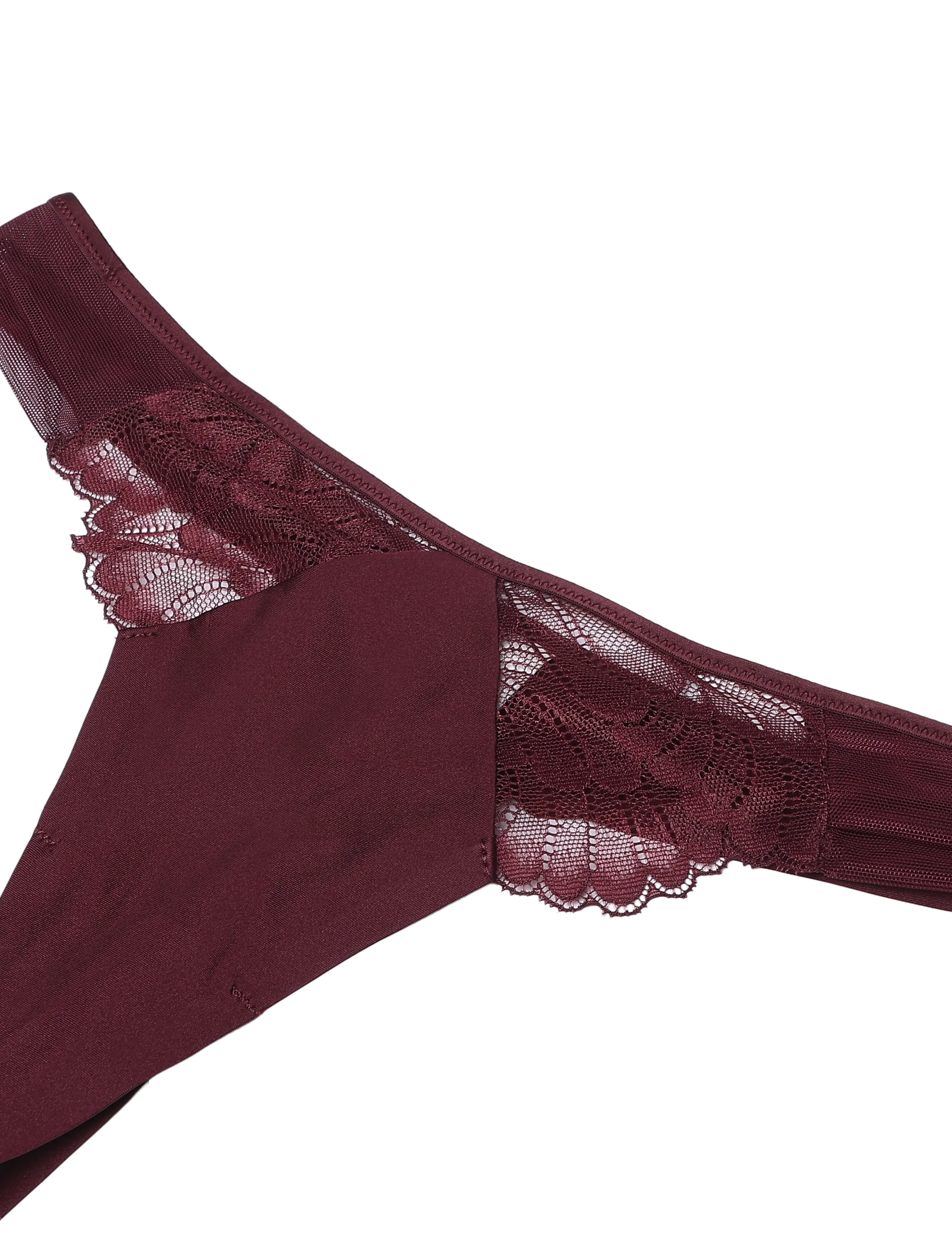 Triumph - Love in Lace String - stringtrosor - claret - 5