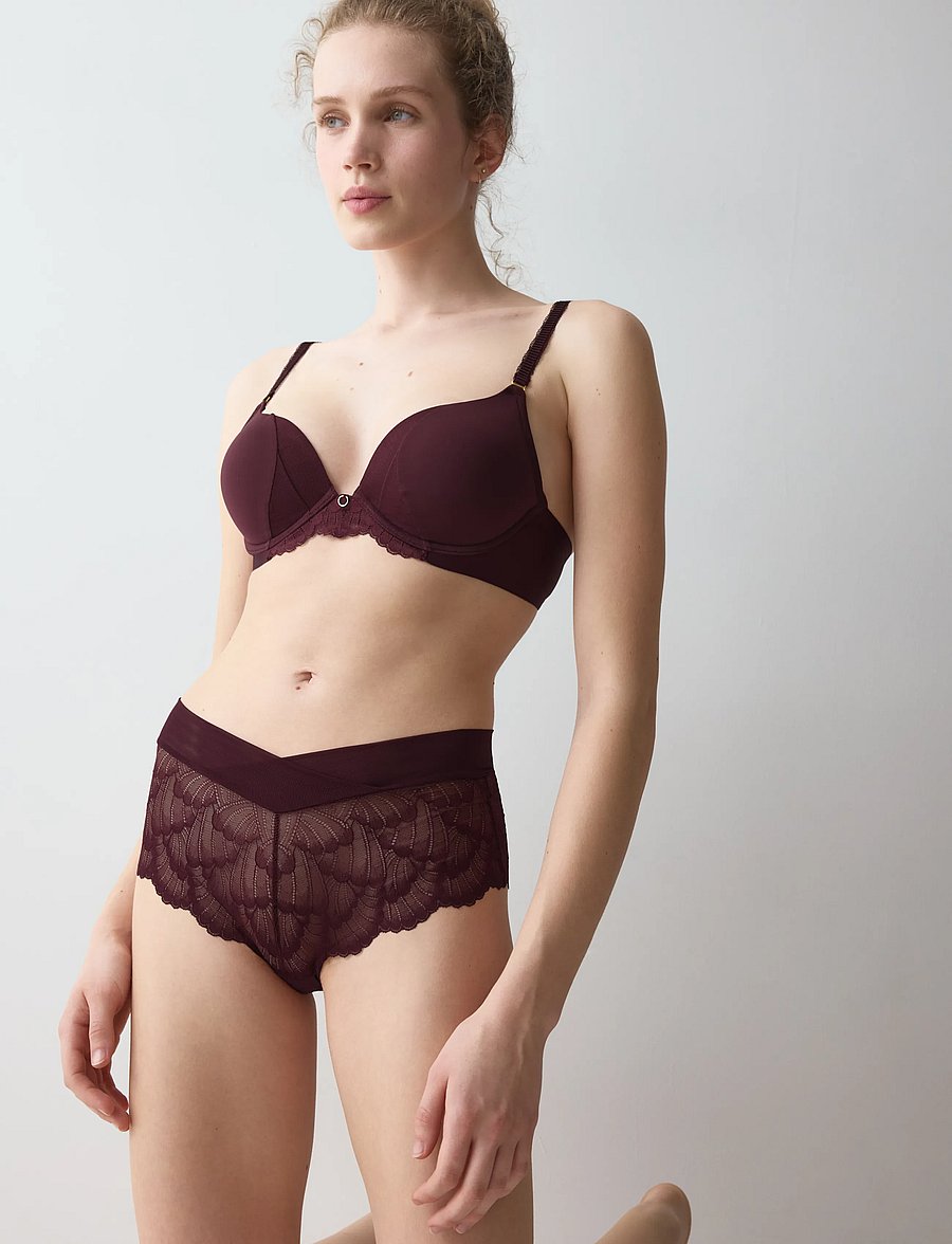 Triumph - Love in Lace Shorty - briefs - claret - 4