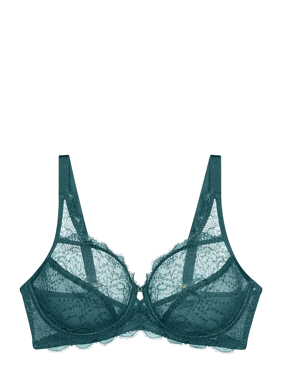 Triumph - Amourette Sparkle W - tugikaartega rinnahoidjad - teal green - 1