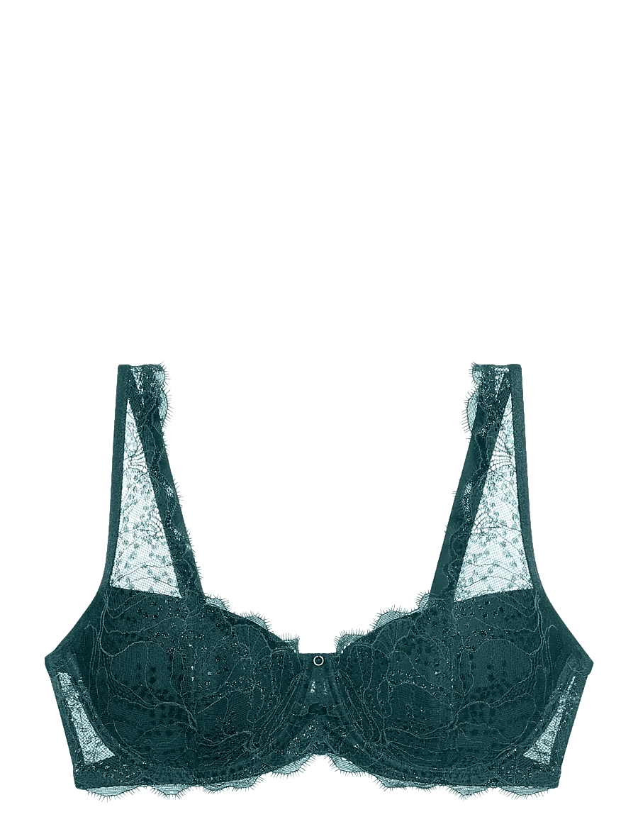 Triumph - Amourette Sparkle WHP - balconette bhs - teal green - 1