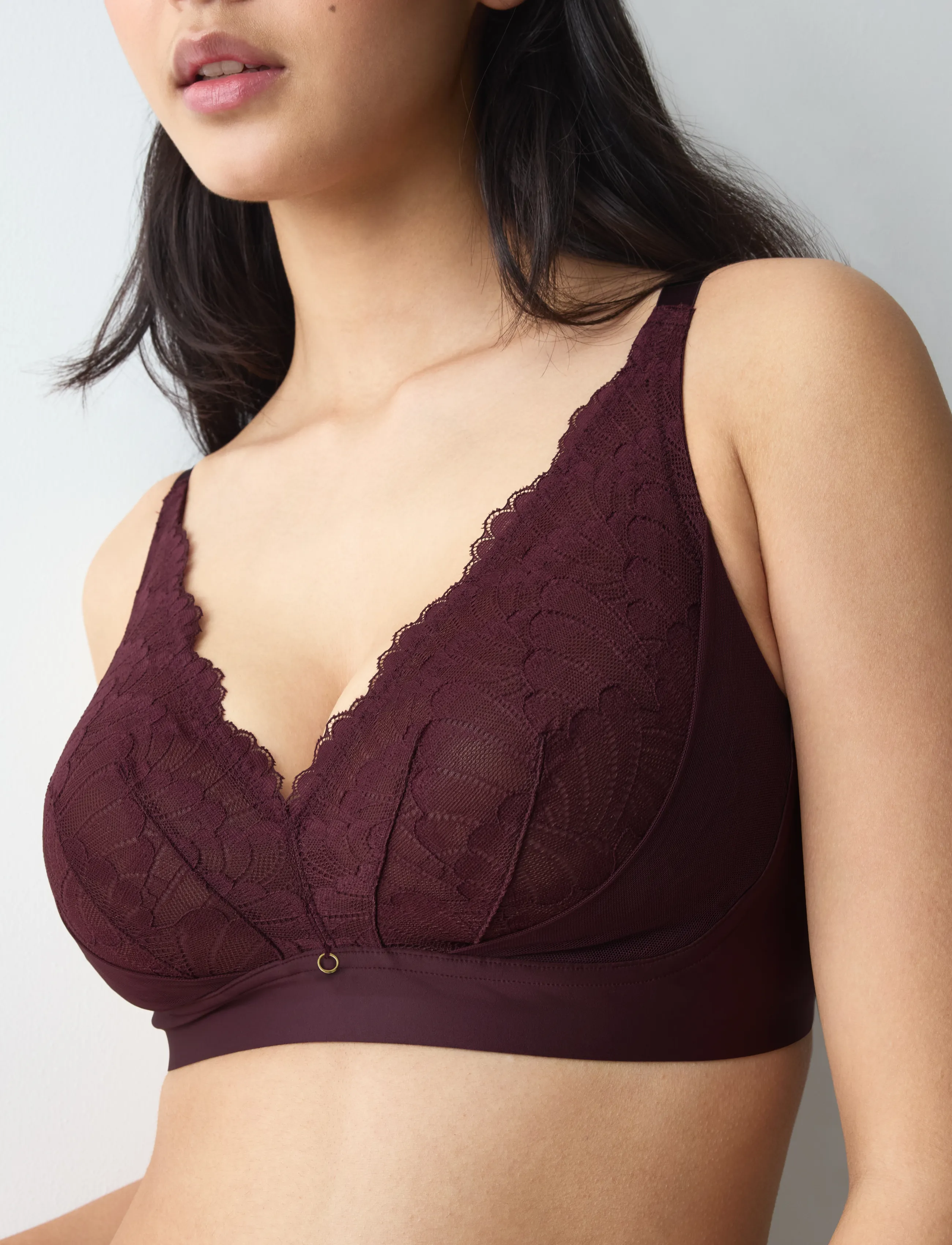 Triumph - Love in Lace N02 - braletid - claret - 2