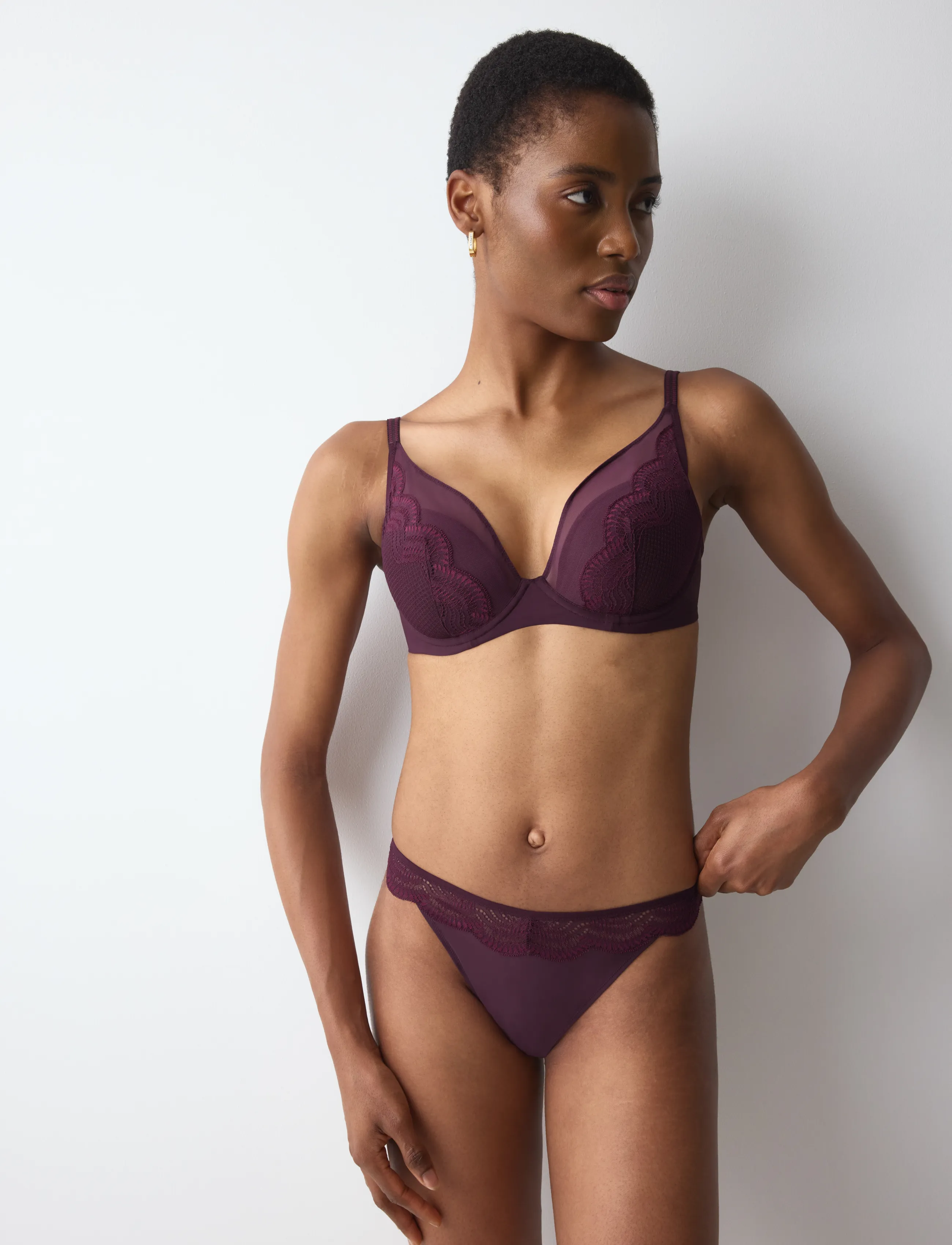 Triumph - Triumph Comfort Glam WP - bügel-bh - claret - 0