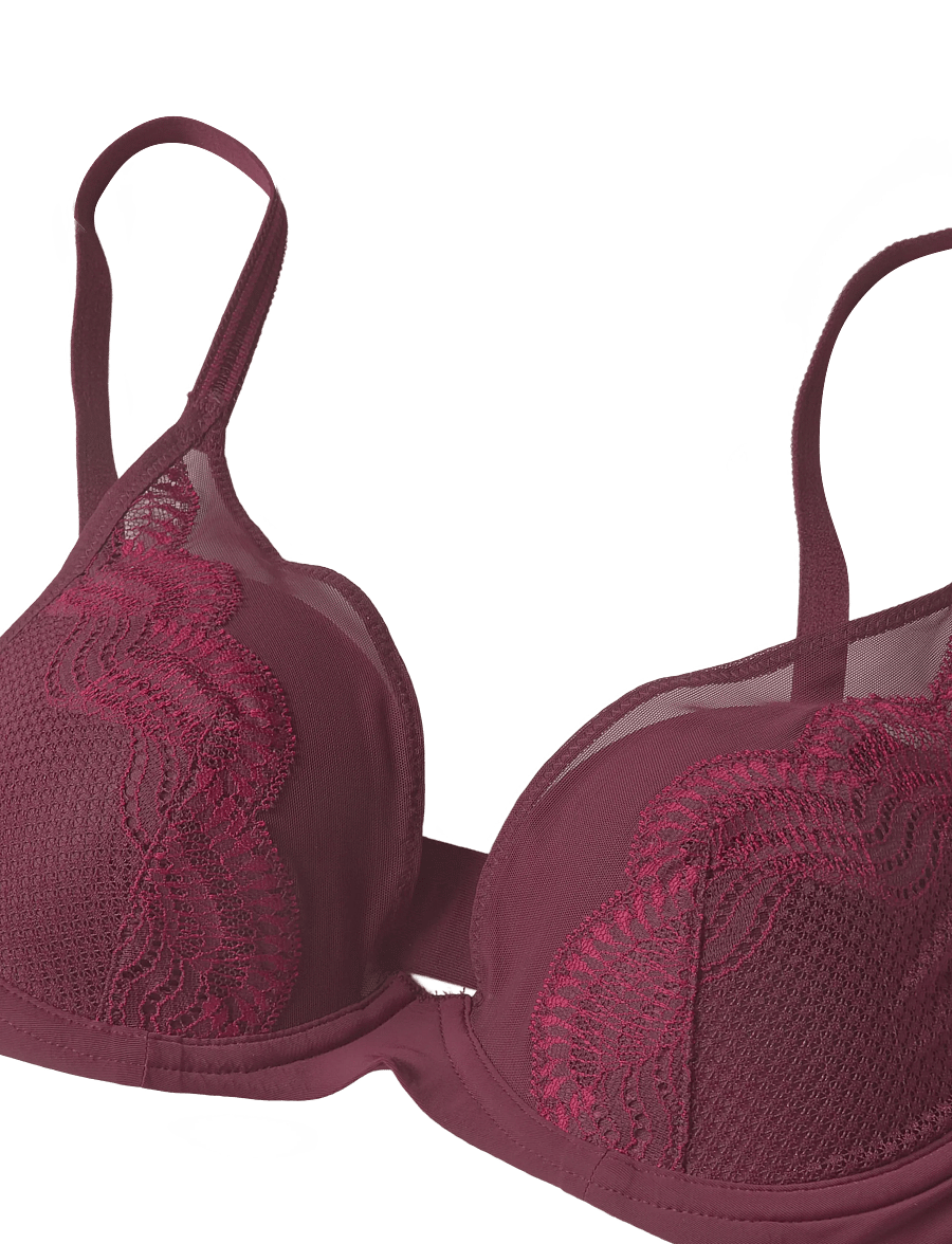 Triumph - Triumph Comfort Glam WP - bh:ar med bygel - claret - 5