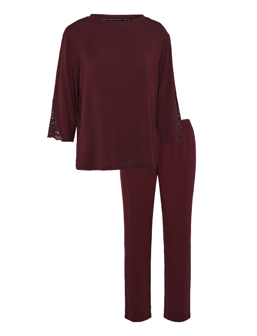 Triumph - Amourette PK LSL - pyjamas - claret - 2