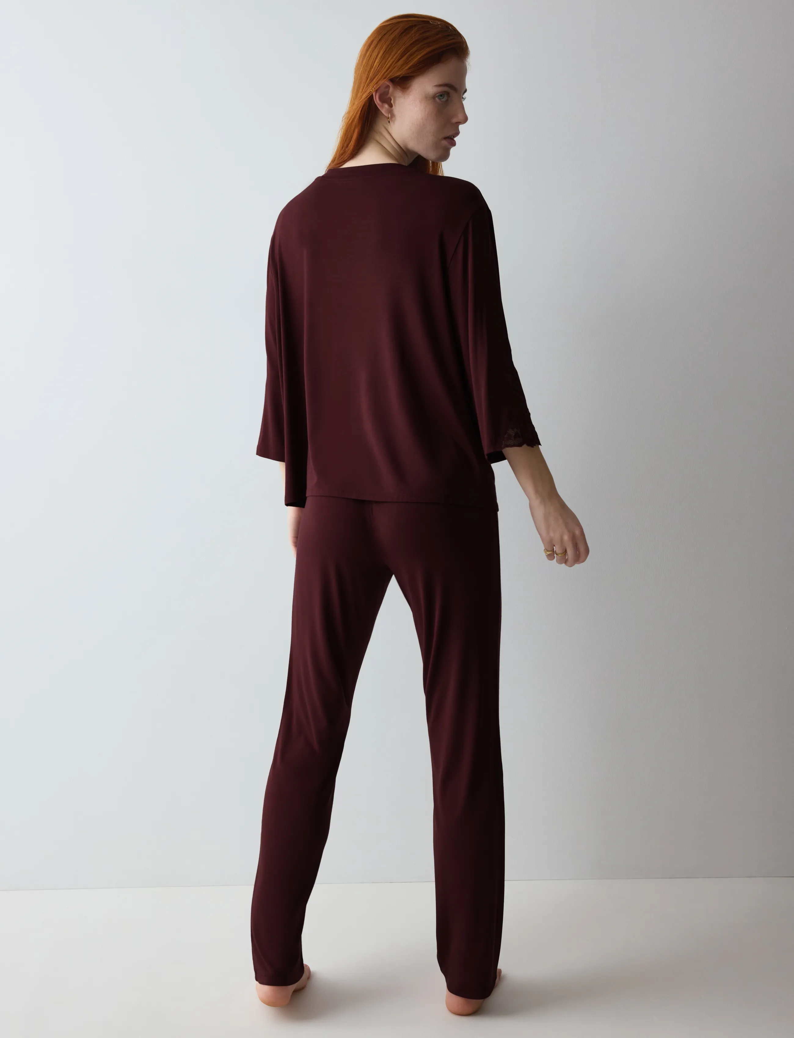 Triumph - Amourette PK LSL - pyjamas - claret - 3
