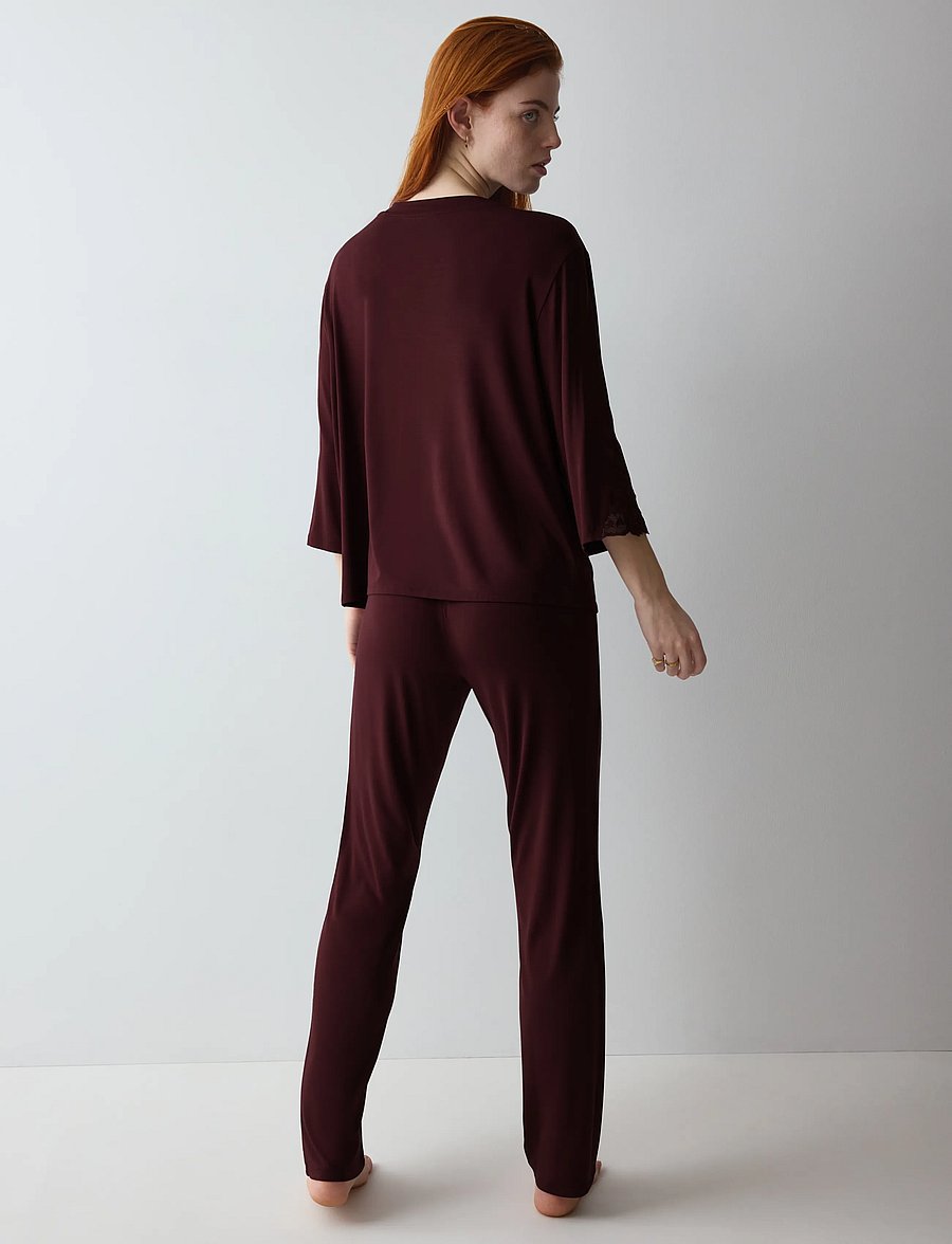 Triumph - Amourette PK LSL - pyjamas - claret - 3