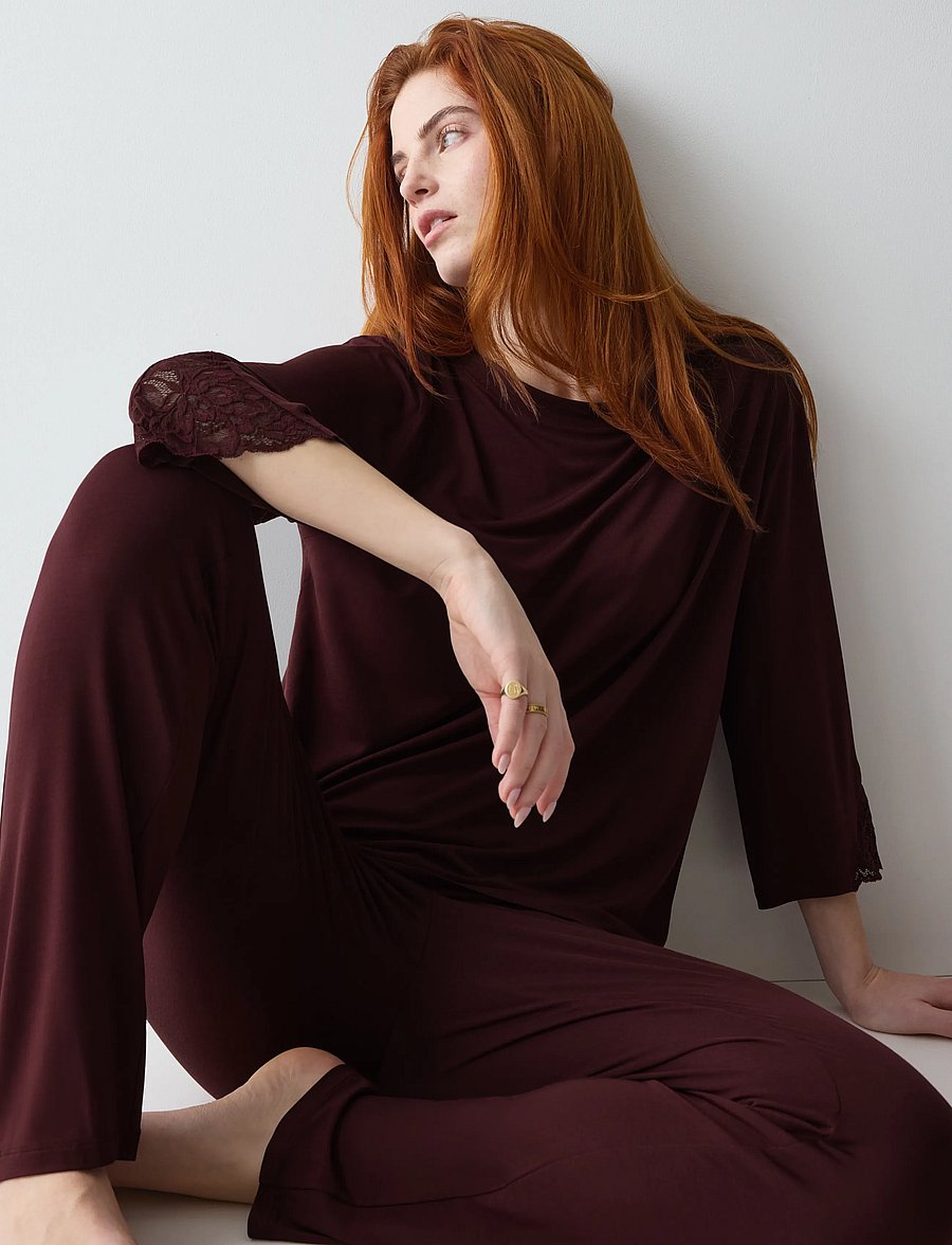Triumph - Amourette PK LSL - pyjamas - claret - 5