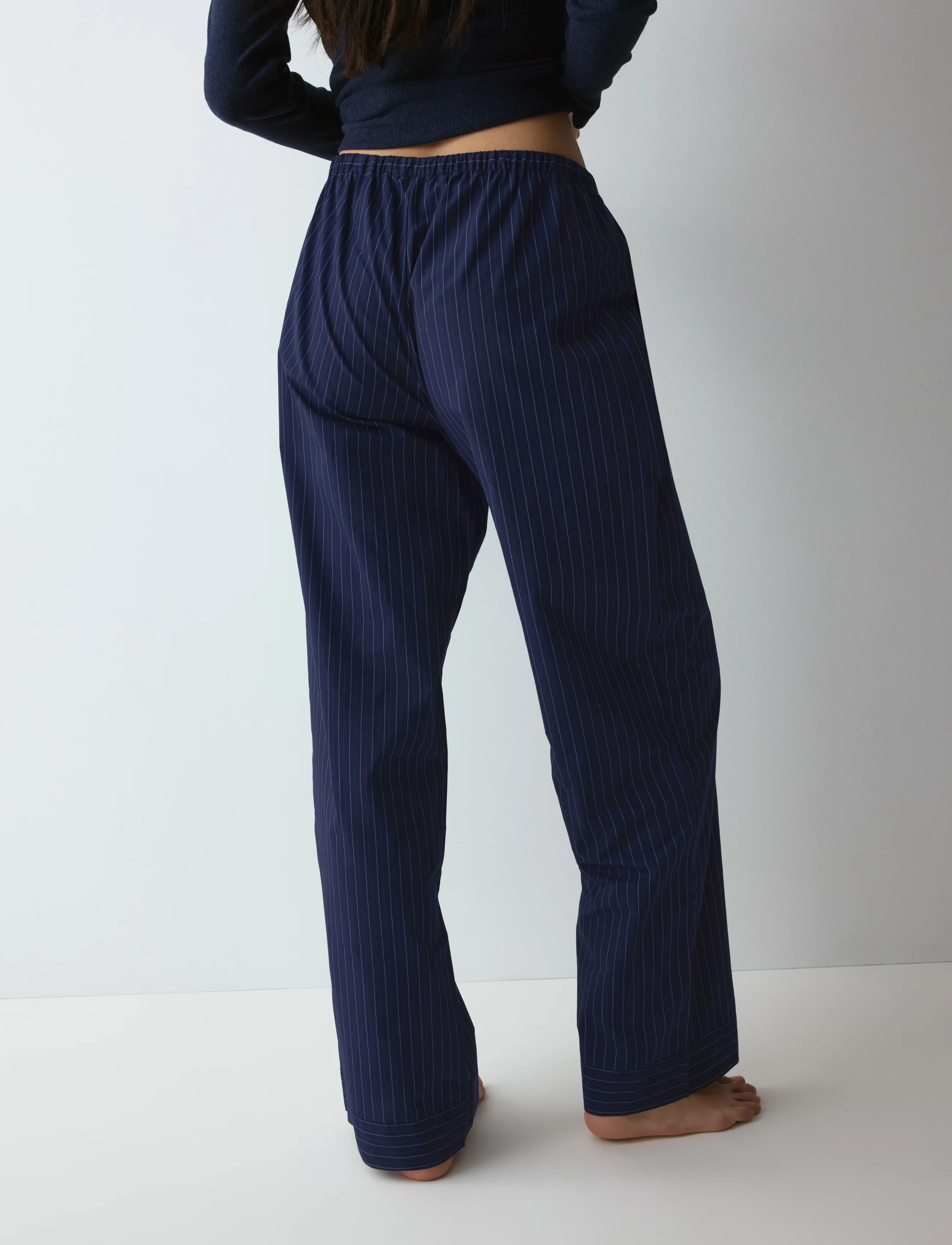 Triumph - Mix & Match Trousers Poplin - straight leg trousers - blue - dark combination - 3