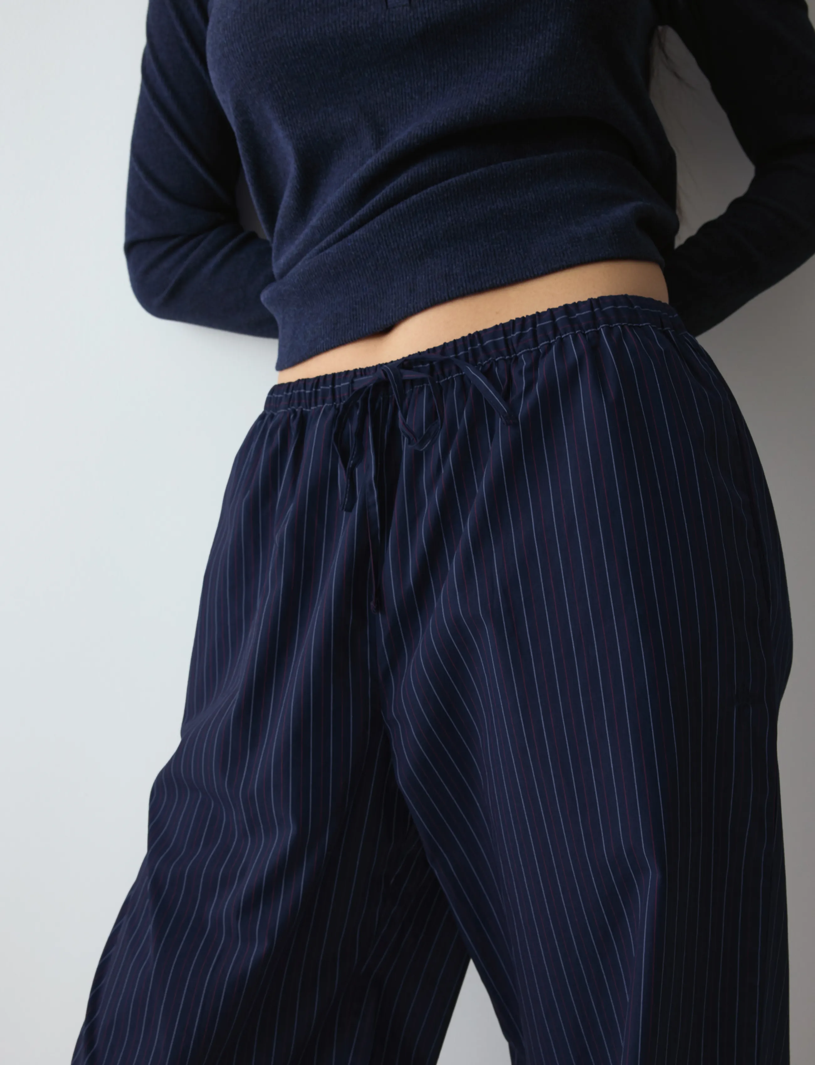 Triumph - Mix & Match Trousers Poplin - straight leg trousers - blue - dark combination - 4