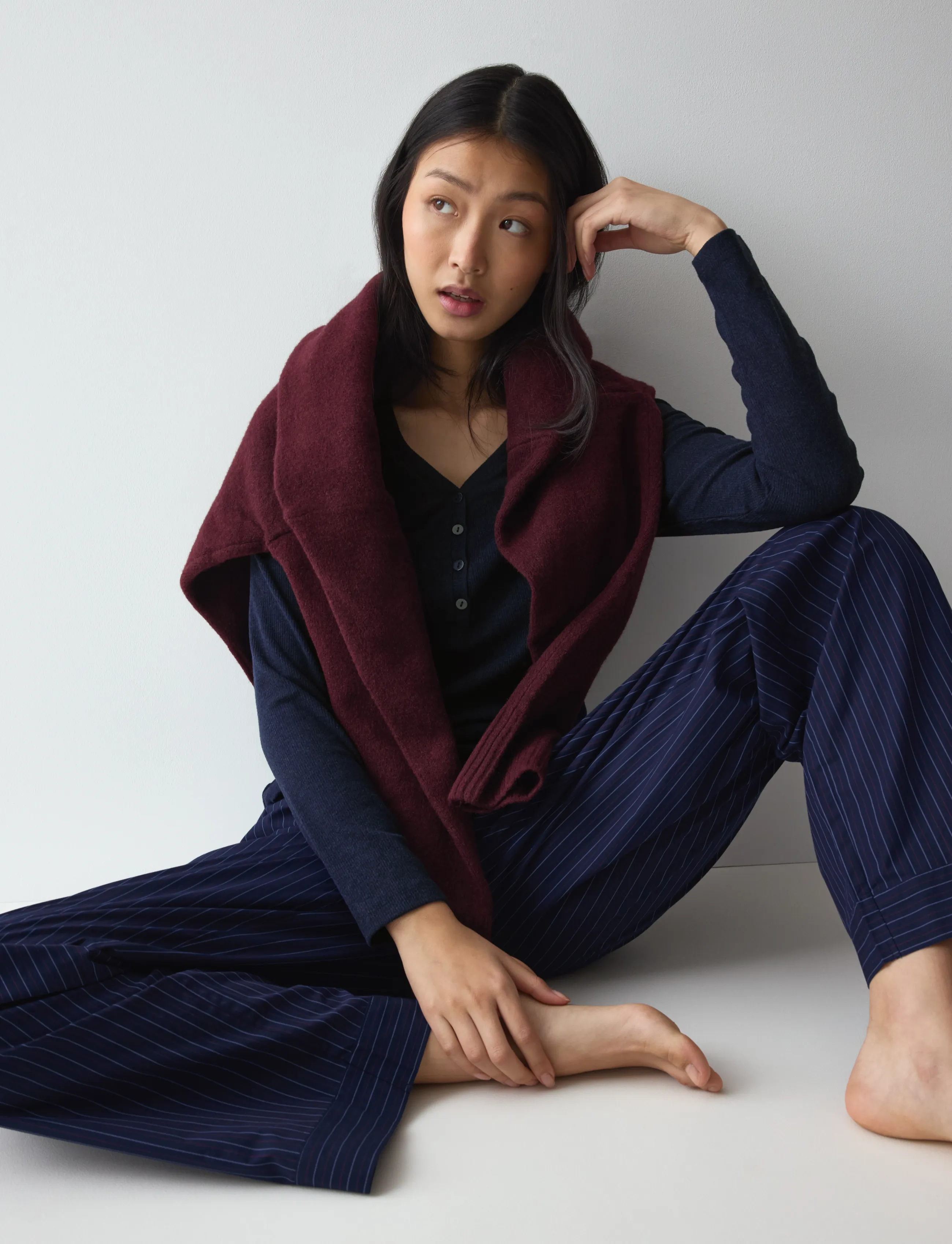 Triumph - Mix & Match Trousers Poplin - straight leg trousers - blue - dark combination - 5