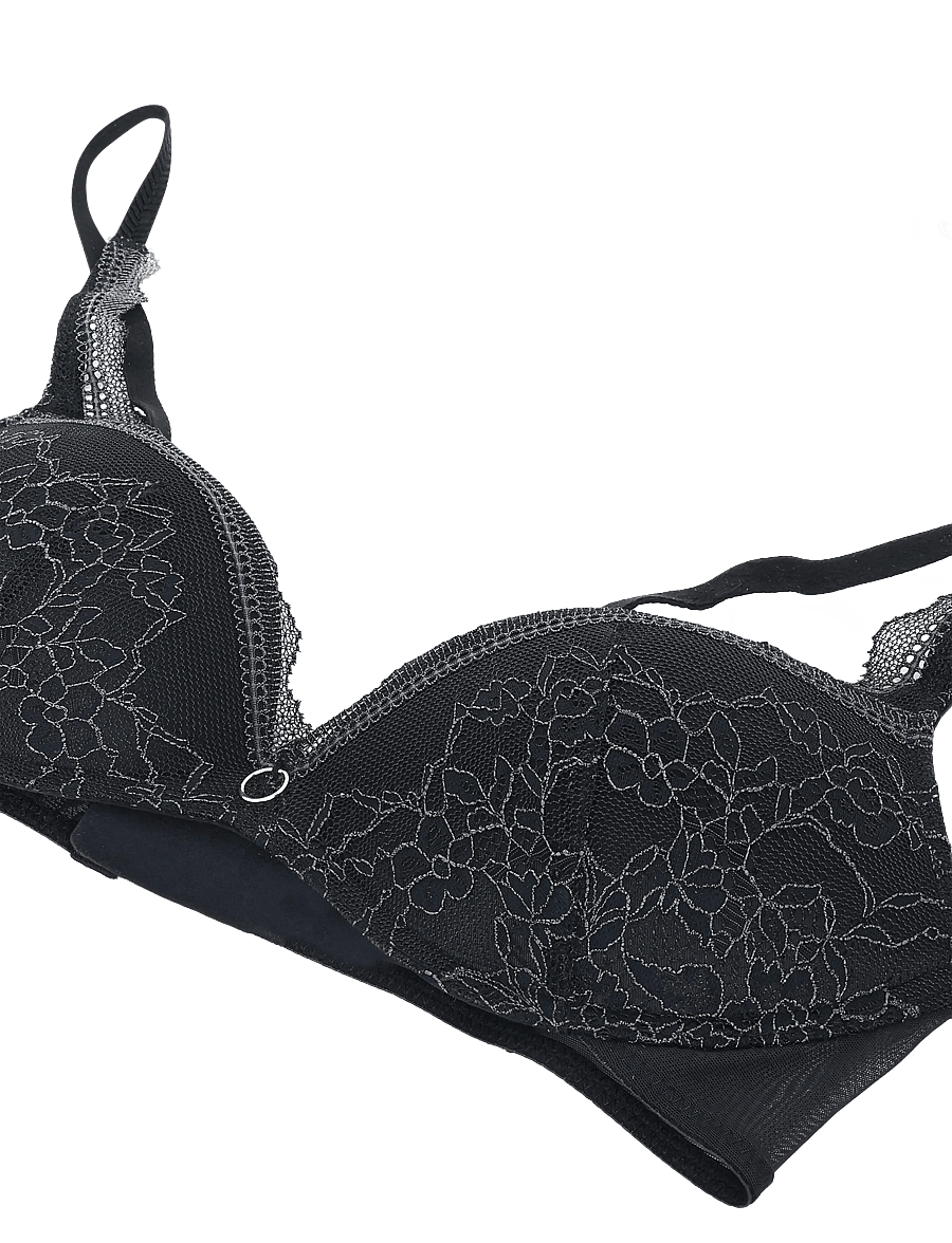 Triumph - Comfort Allure PU - tugikaarteta rinnahoidjad - black - 5
