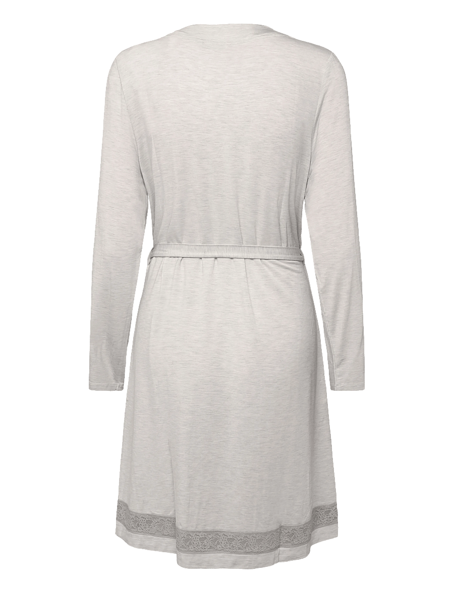 Triumph - Comfort Allure Robe - bademäntel - light grey melange - 2