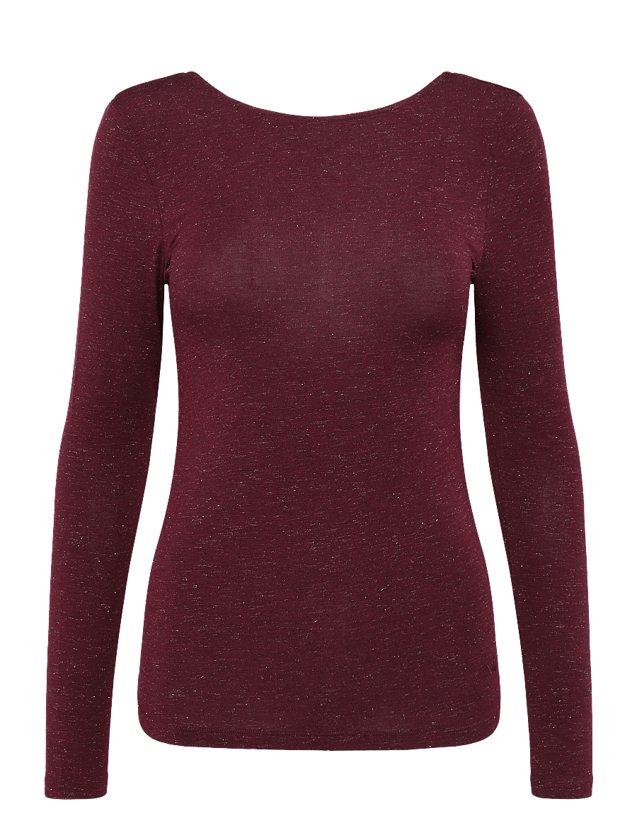 Triumph - Beauty Layers Top LSL Lurex - kampsunid - claret - 1