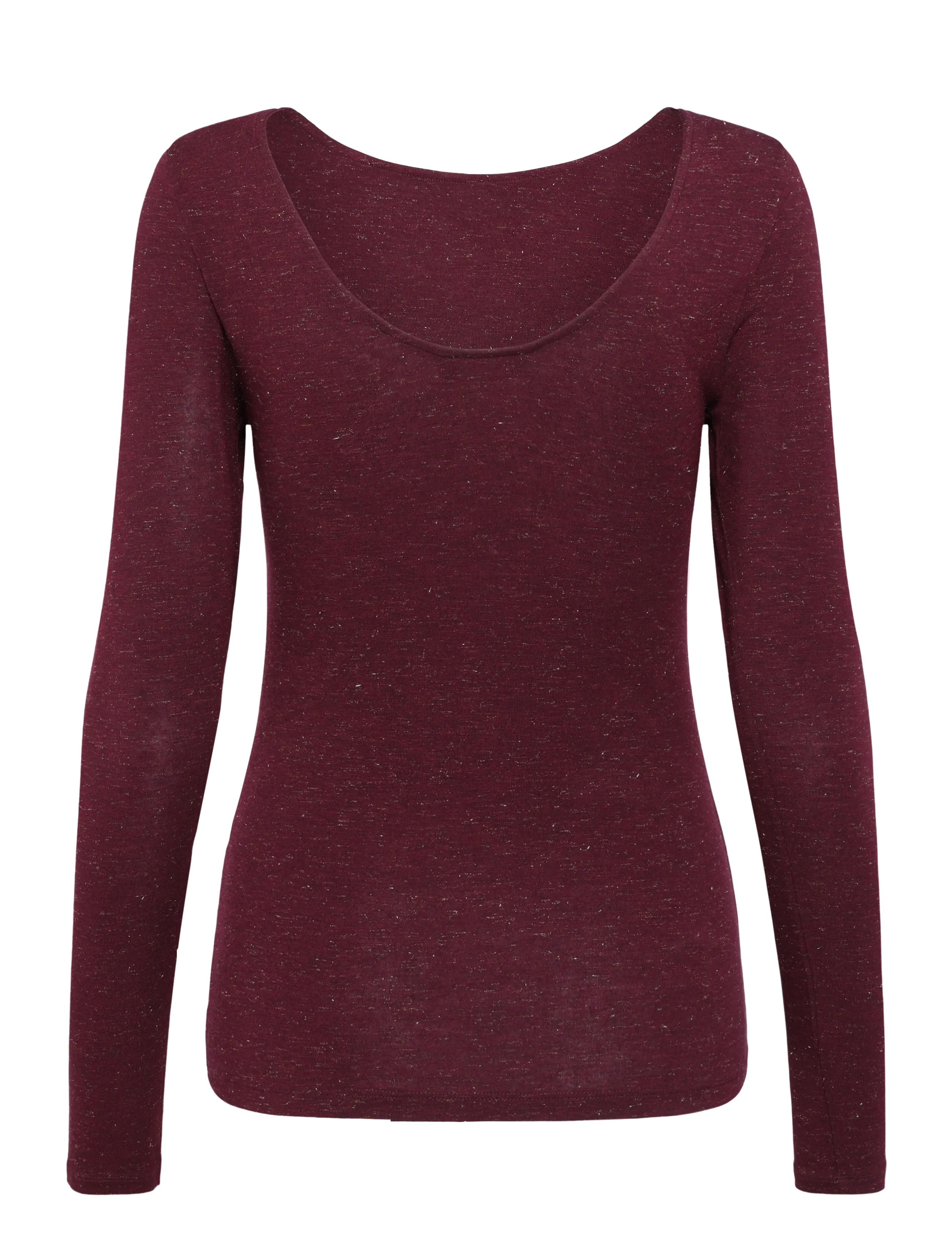 Triumph - Beauty Layers Top LSL Lurex - kampsunid - claret - 2