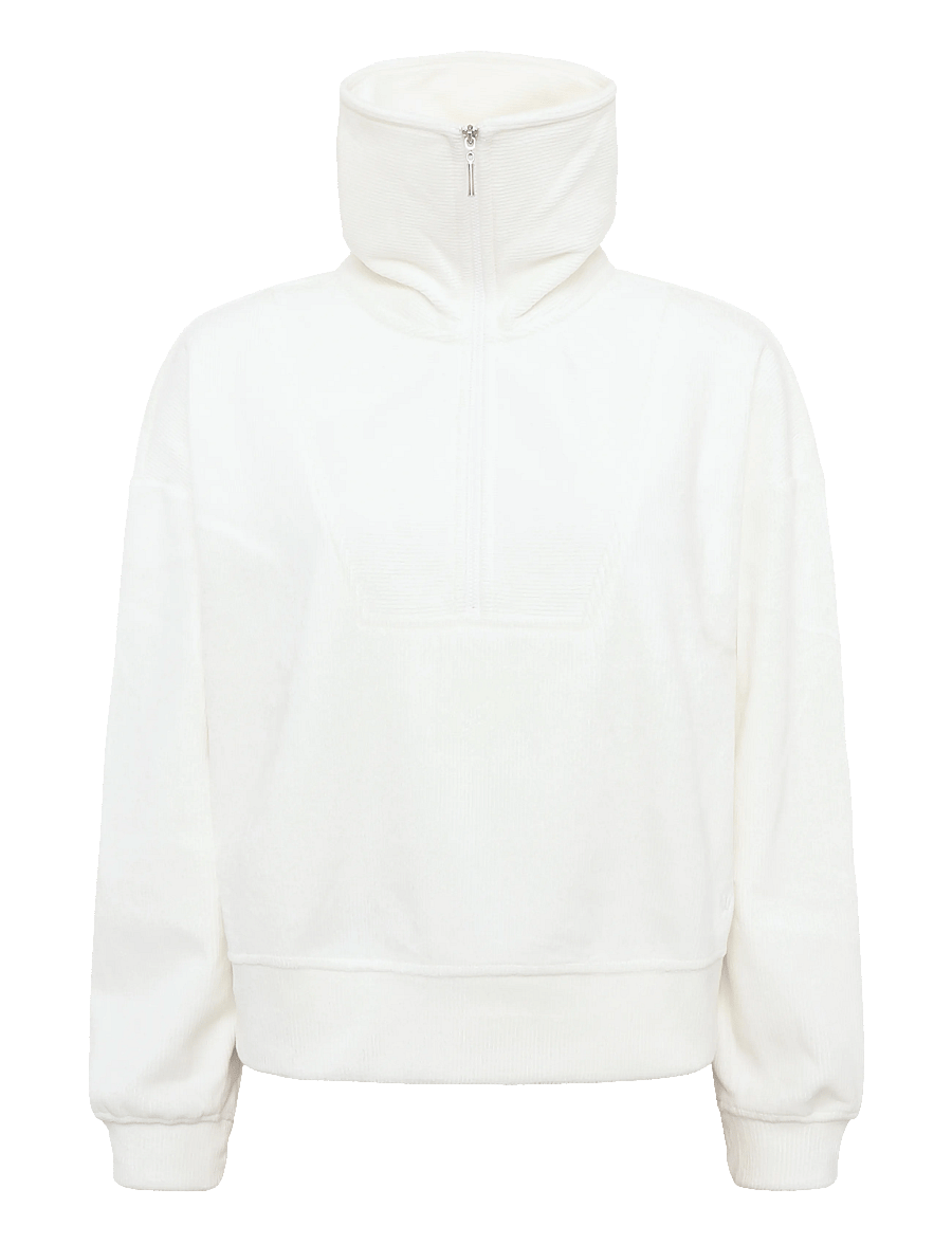 Triumph - Velour Rib Sweater - sweatshirts - silk white - 1