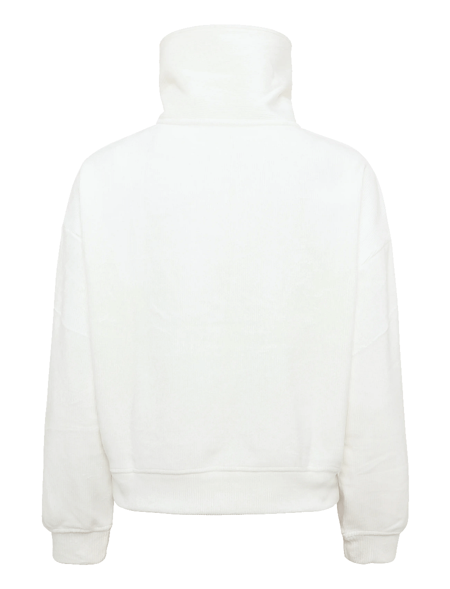 Triumph - Velour Rib Sweater - sweatshirts - silk white - 2