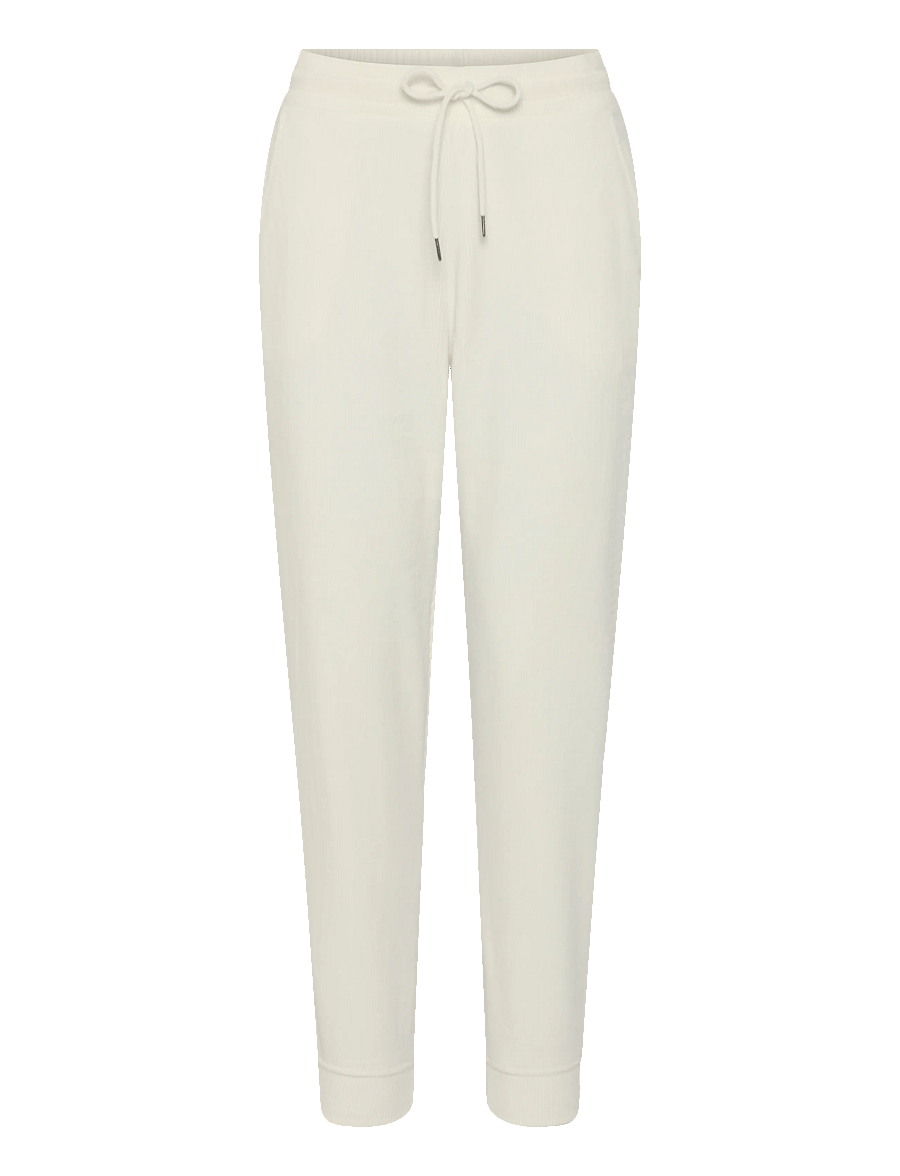 Triumph - Velour Rib Trousers - igapäevane stiil - silk white - 1